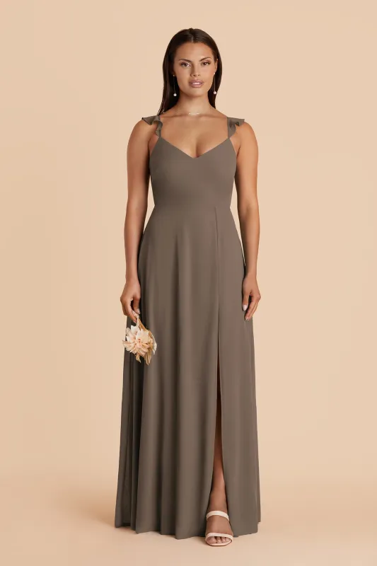 Doris Chiffon Dress - Mocha made by Birdy Grey