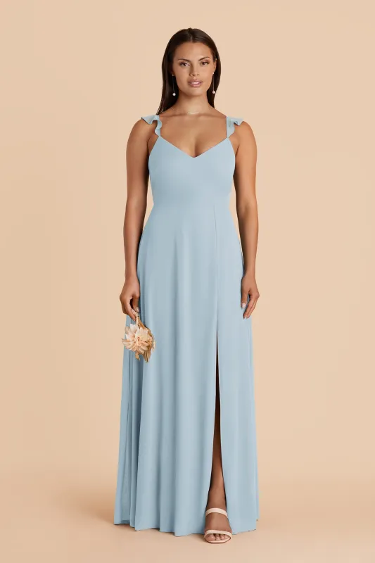 Doris Chiffon Dress - Sky Blue made by Birdy Grey