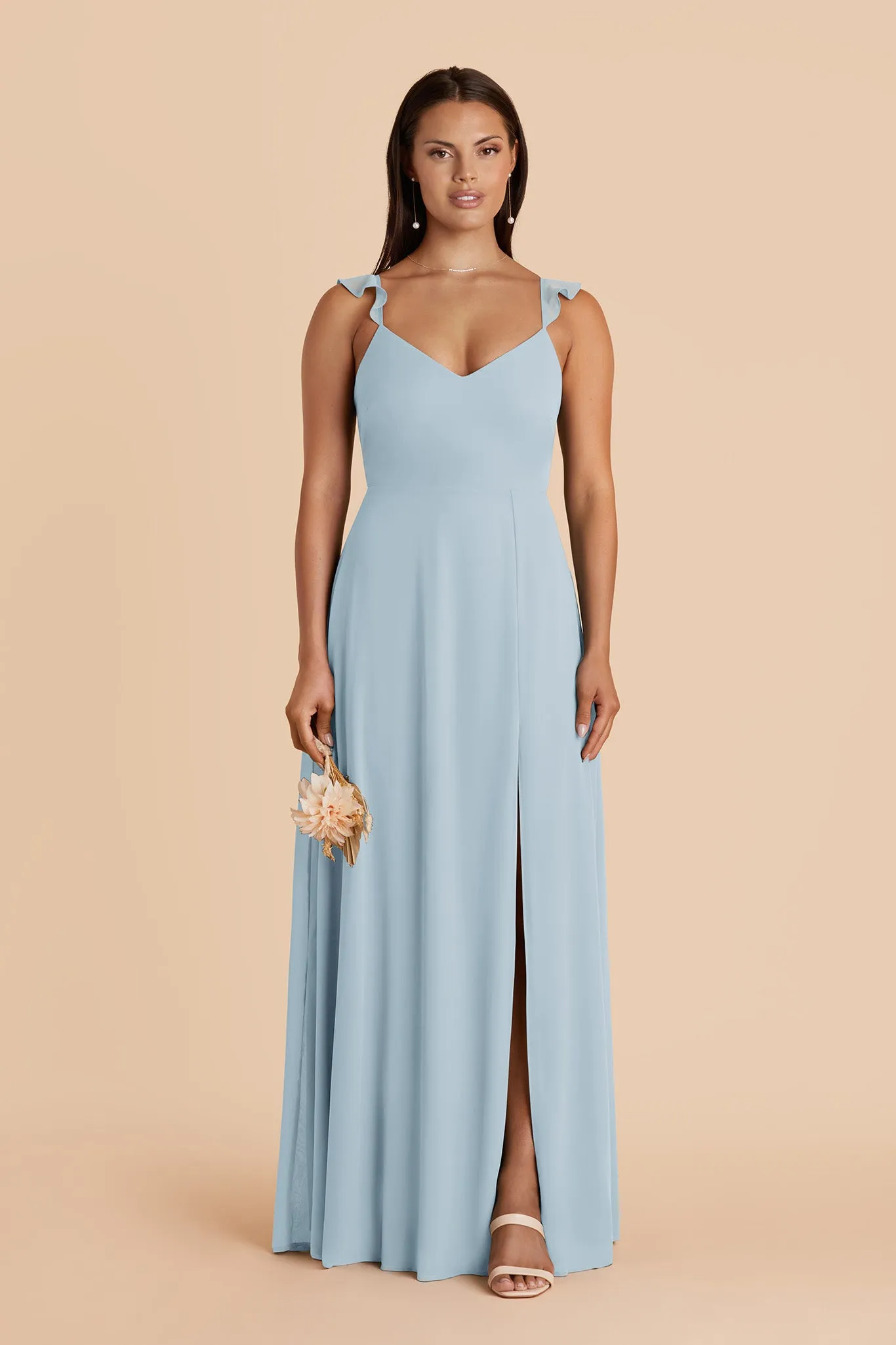 Doris Chiffon Dress - Sky Blue sold by Birdy Grey
