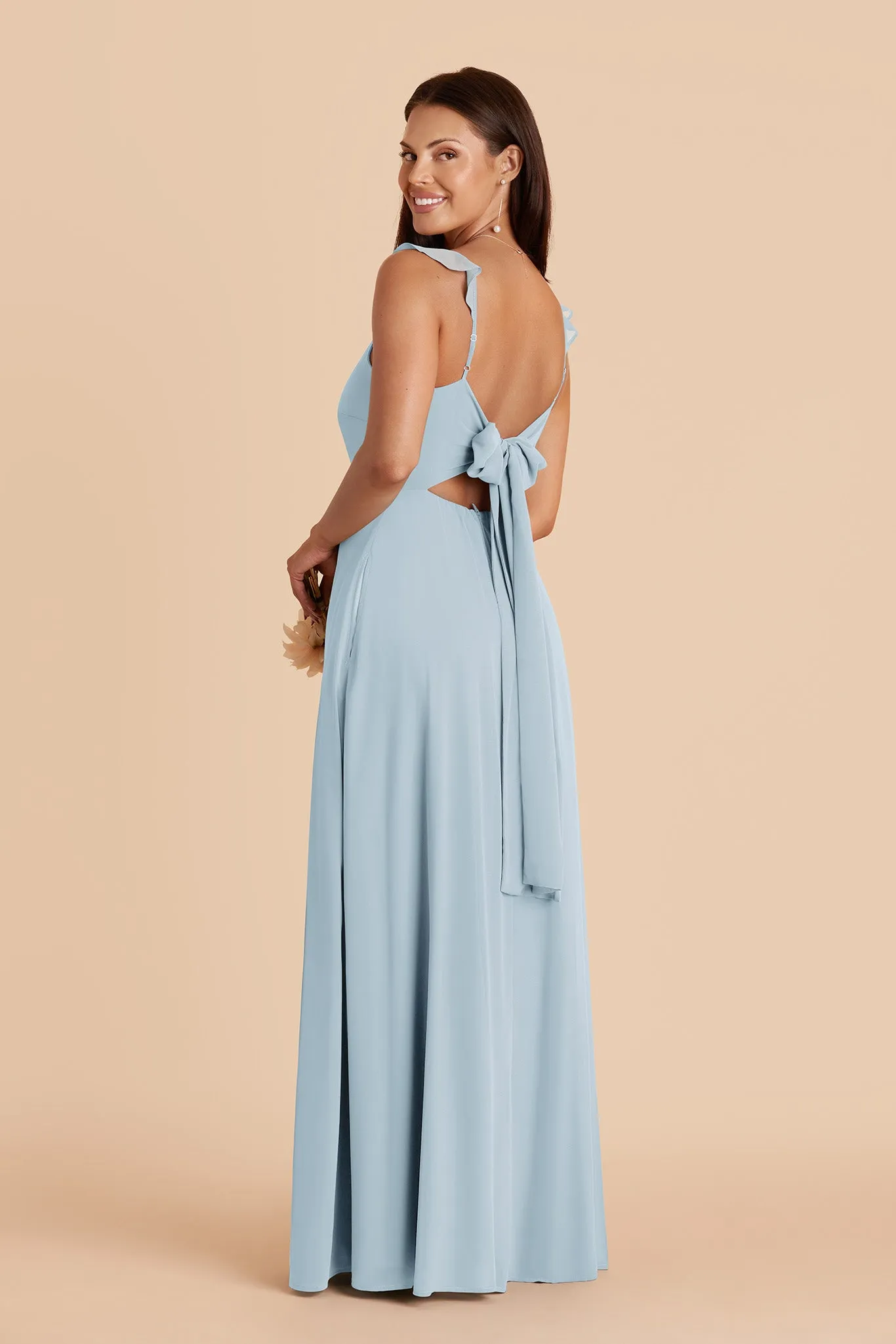 Doris Chiffon Dress - Sky Blue sold by Birdy Grey product image thumbnail 4