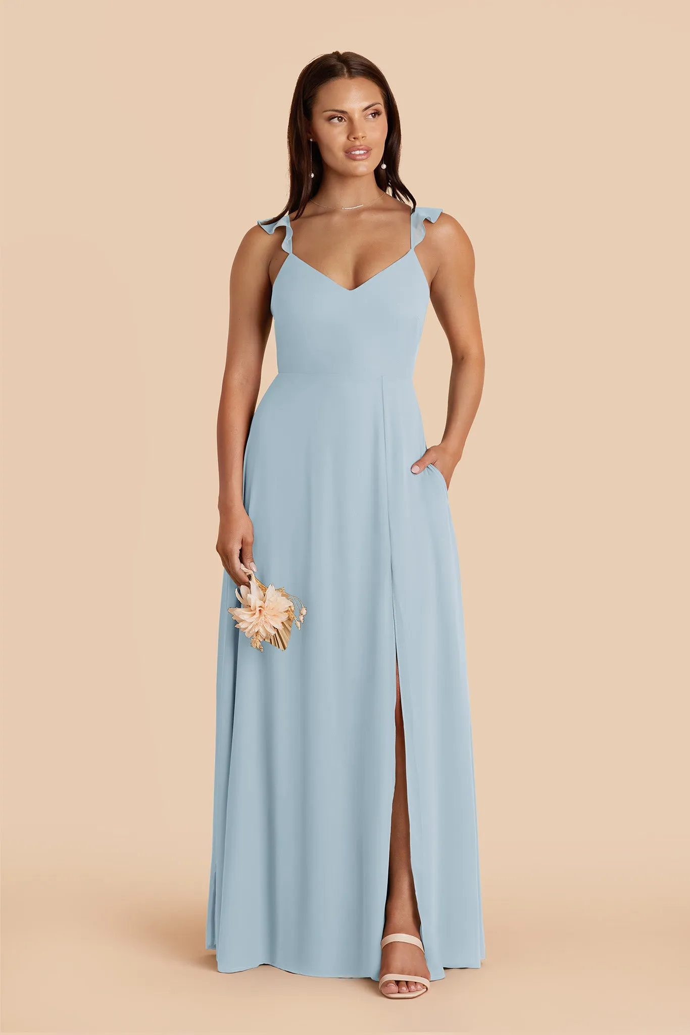Doris Chiffon Dress - Sky Blue sold by Birdy Grey product image thumbnail 3