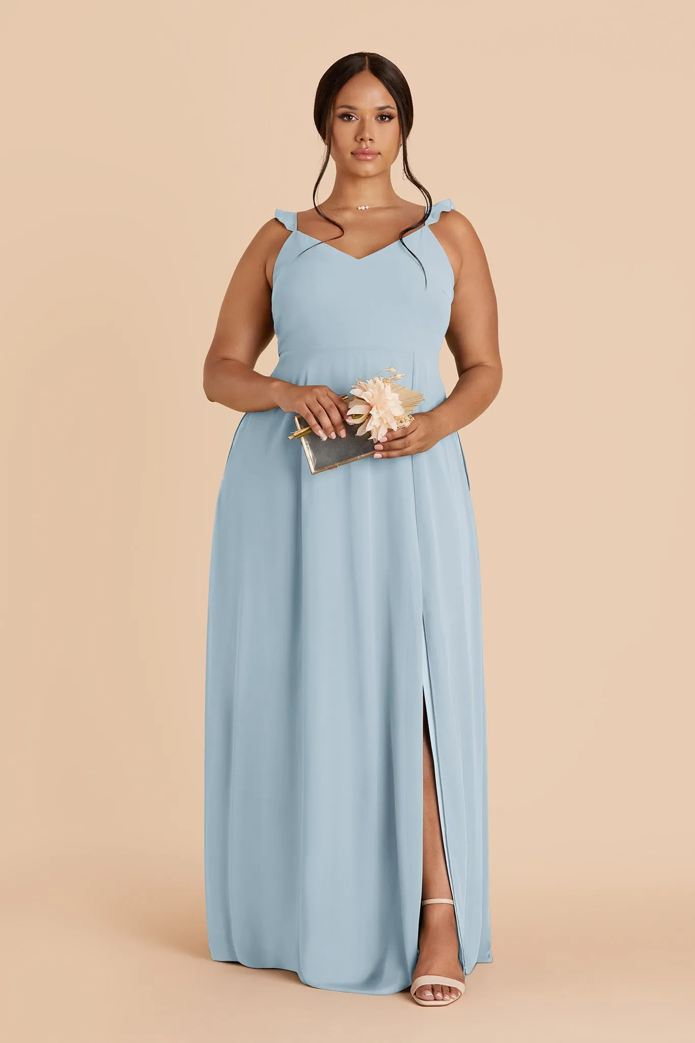 Doris Chiffon Dress - Sky Blue sold by Birdy Grey product image thumbnail 2