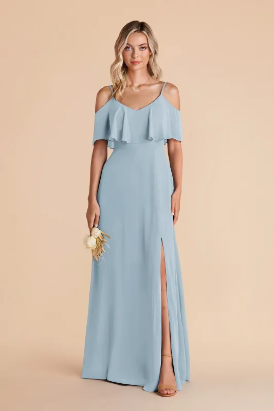 Jane Chiffon Dress Slit - Sky Blue sold by Birdy Grey