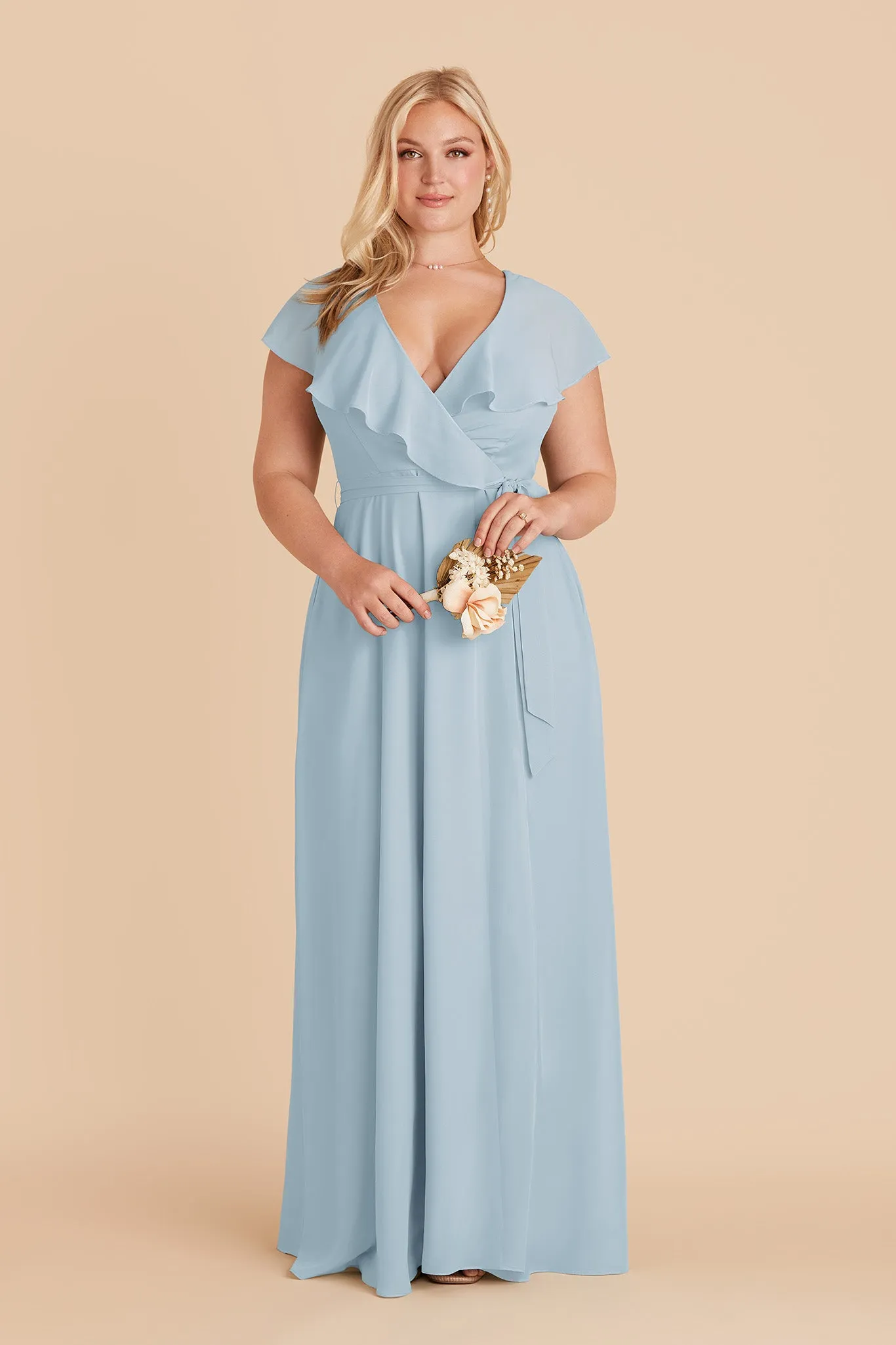 Jackson Chiffon Dress - Sky Blue sold by Birdy Grey product image thumbnail 2