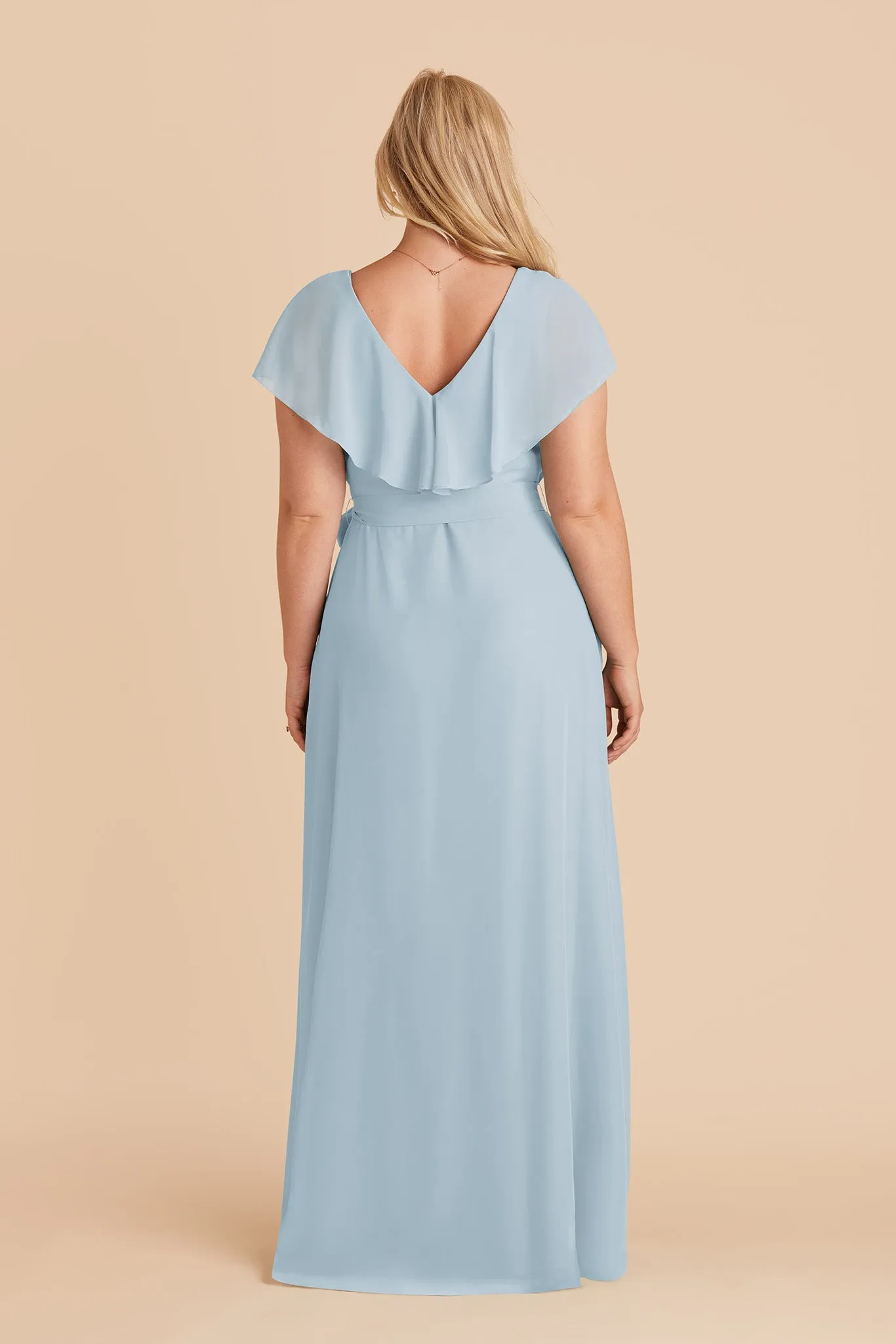 Jackson Chiffon Dress - Sky Blue sold by Birdy Grey product image thumbnail 5