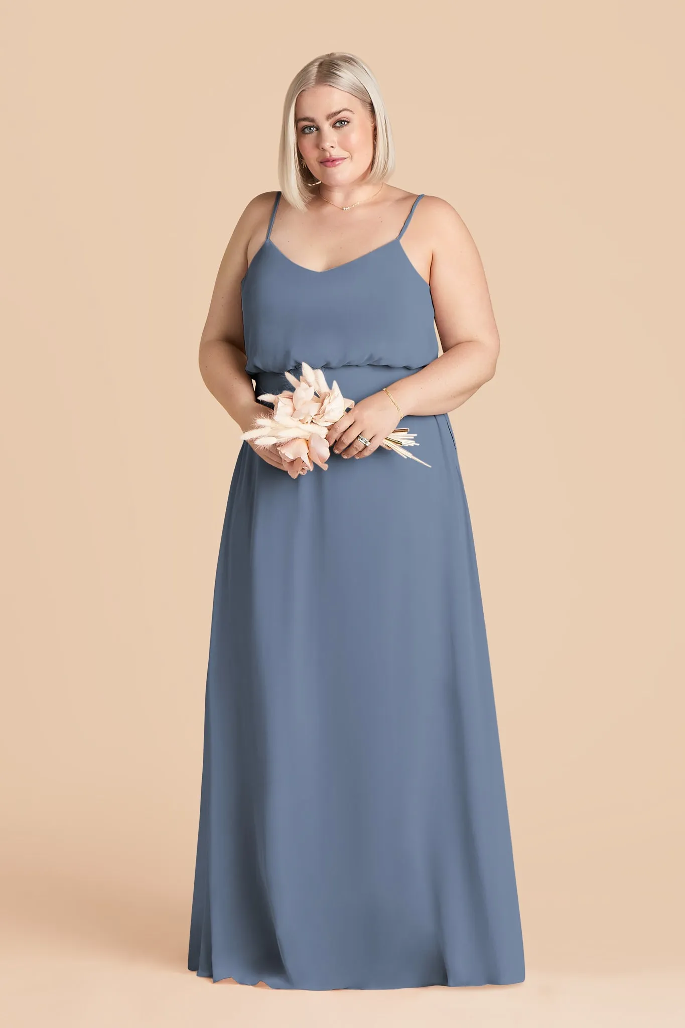 Gwennie Chiffon Dress - French Blue sold by Birdy Grey product image thumbnail 2