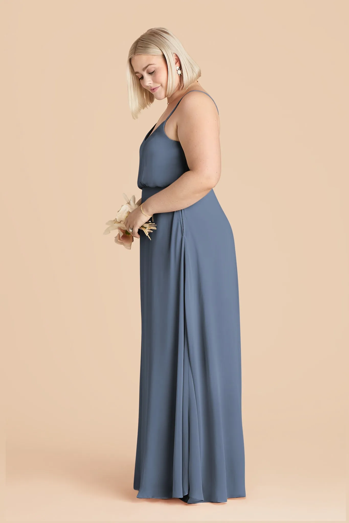 Gwennie Chiffon Dress - French Blue sold by Birdy Grey product image thumbnail 4