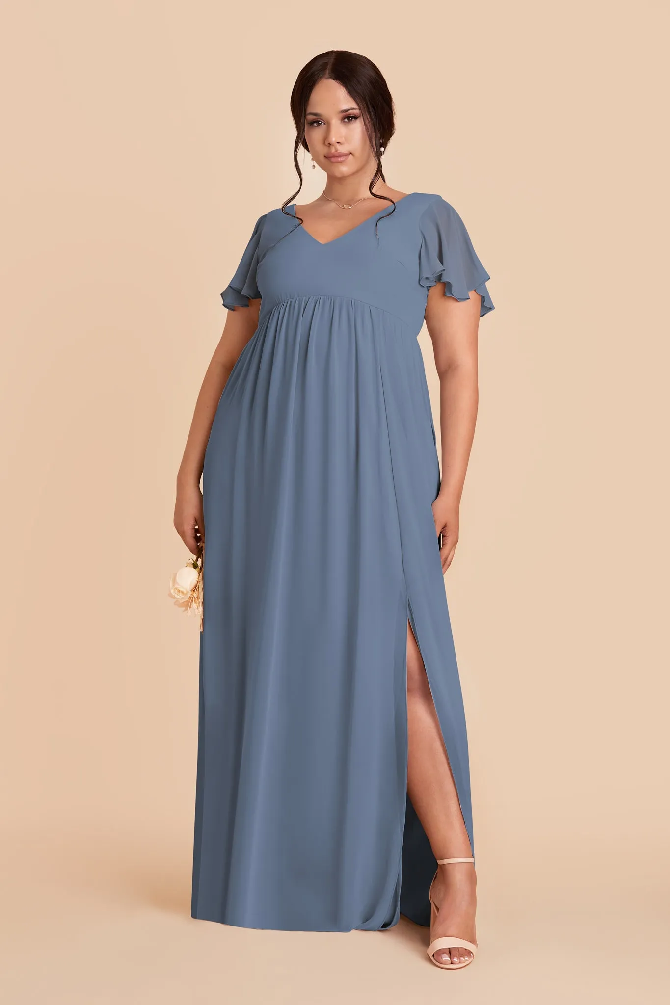 Hannah Chiffon Dress - French Blue sold by Birdy Grey product image thumbnail 2