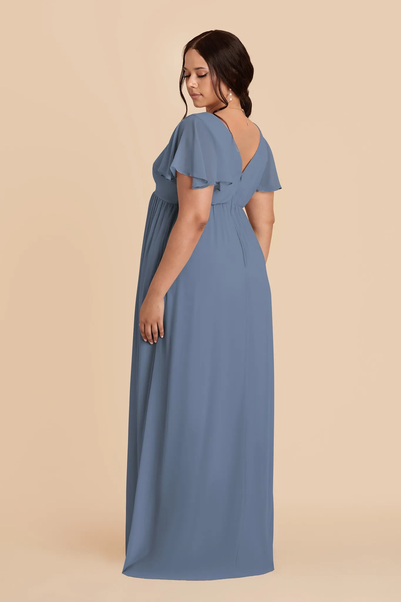 Hannah Chiffon Dress - French Blue sold by Birdy Grey product image thumbnail 5