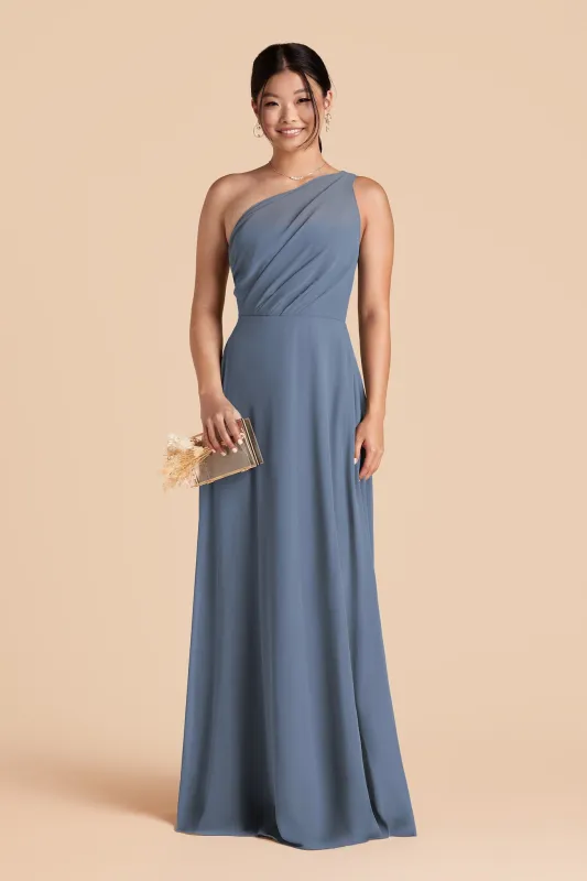 Kira Chiffon Dress - French Blue sold by Birdy Grey