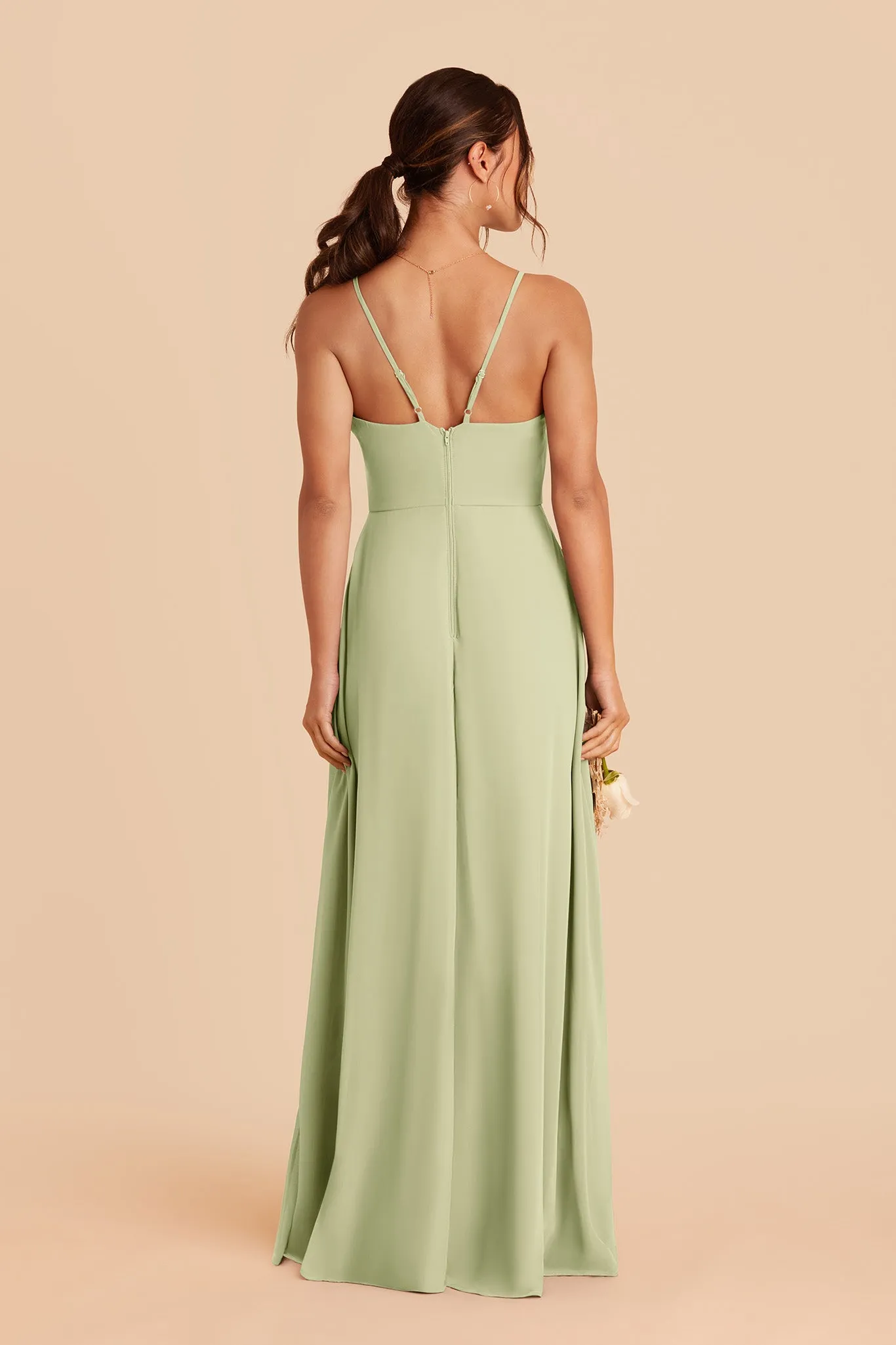 Theresa Chiffon Dress - Pale Pistachio sold by Birdy Grey product image thumbnail 2