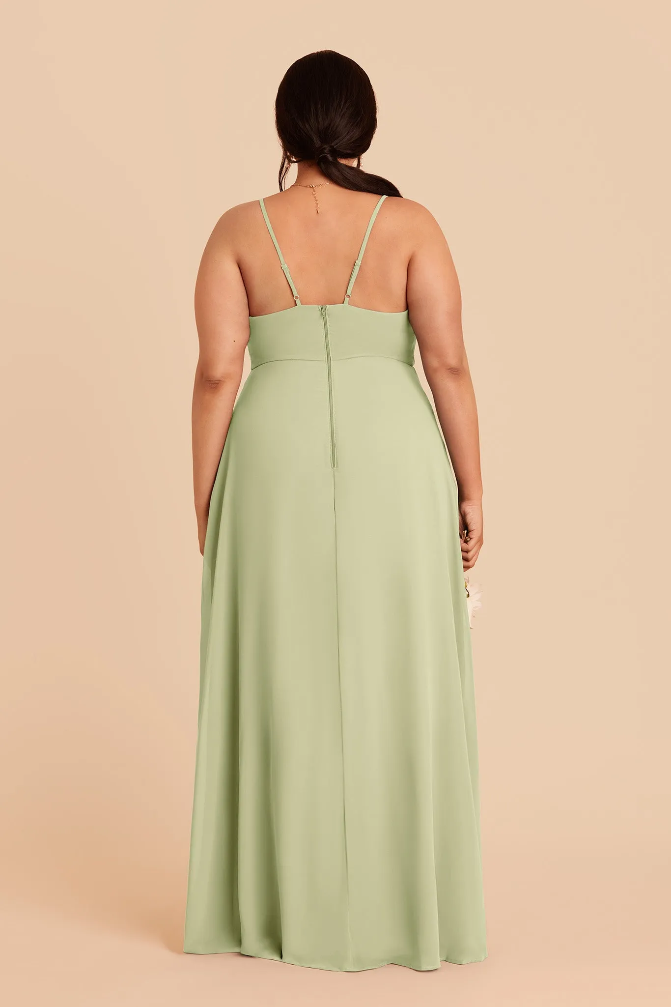 Theresa Chiffon Dress - Pale Pistachio sold by Birdy Grey product image thumbnail 4