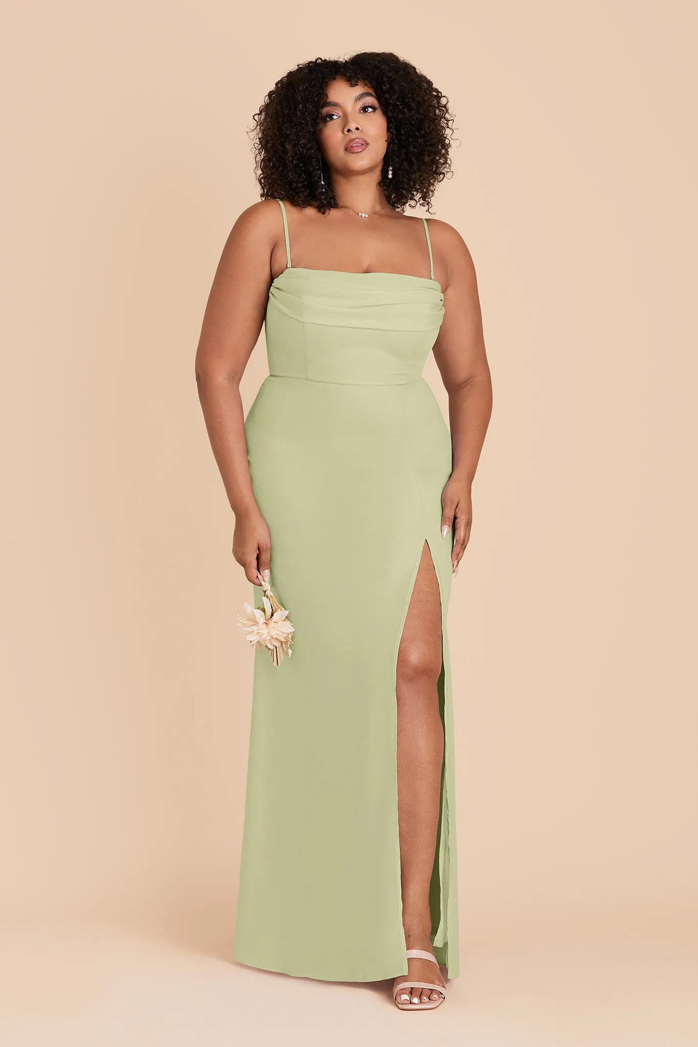 Mira Chiffon Dress - Pale Pistachio sold by Birdy Grey product image thumbnail 2