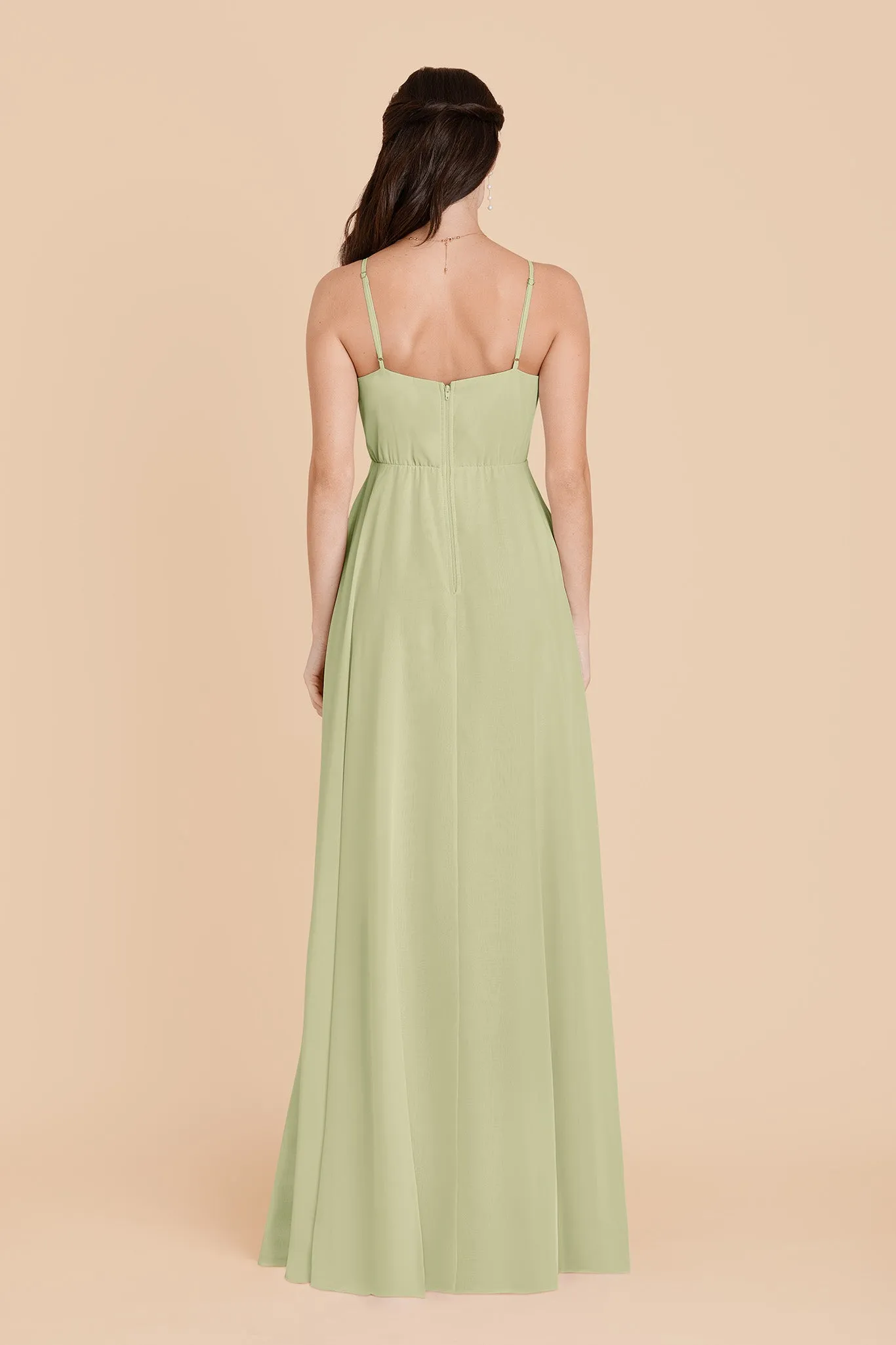 Kaia Chiffon Dress - Pale Pistachio sold by Birdy Grey product image thumbnail 5