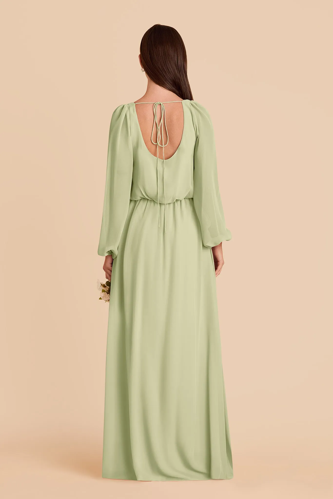 Eloise Chiffon Dress - Pale Pistachio sold by Birdy Grey product image thumbnail 5