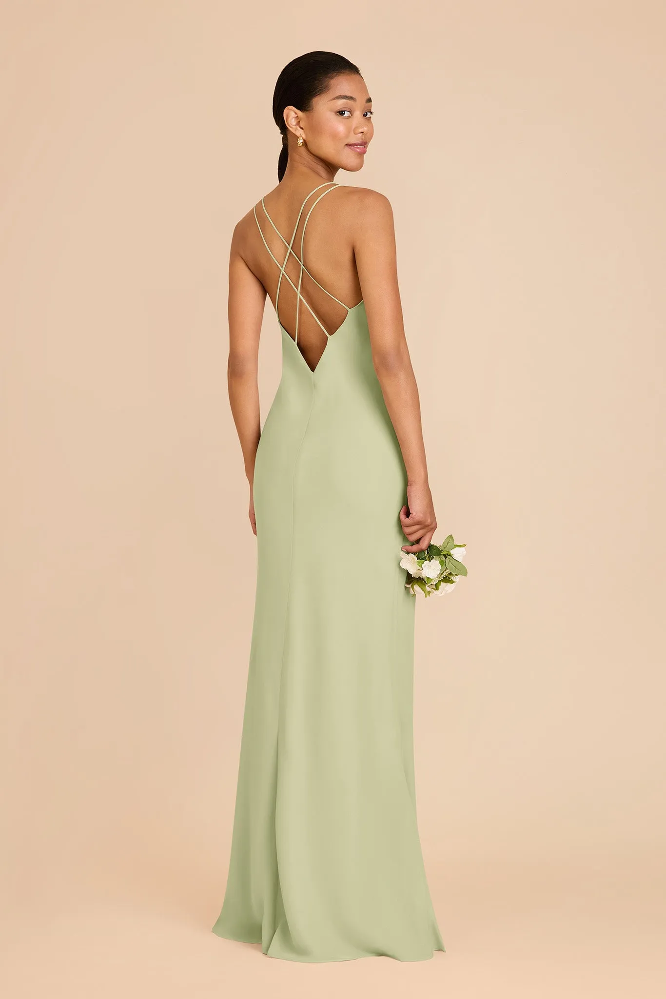 Dasha Chiffon Dress - Pale Pistachio sold by Birdy Grey product image thumbnail 4