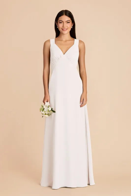 Veronica Chiffon Dress - White made by Birdy Grey