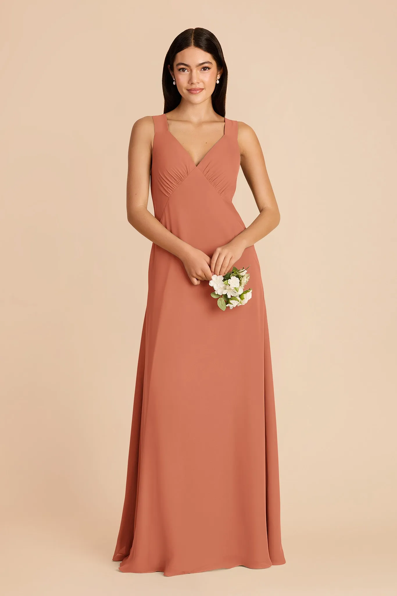 Veronica Chiffon Dress - Terracotta sold by Birdy Grey product image thumbnail 3