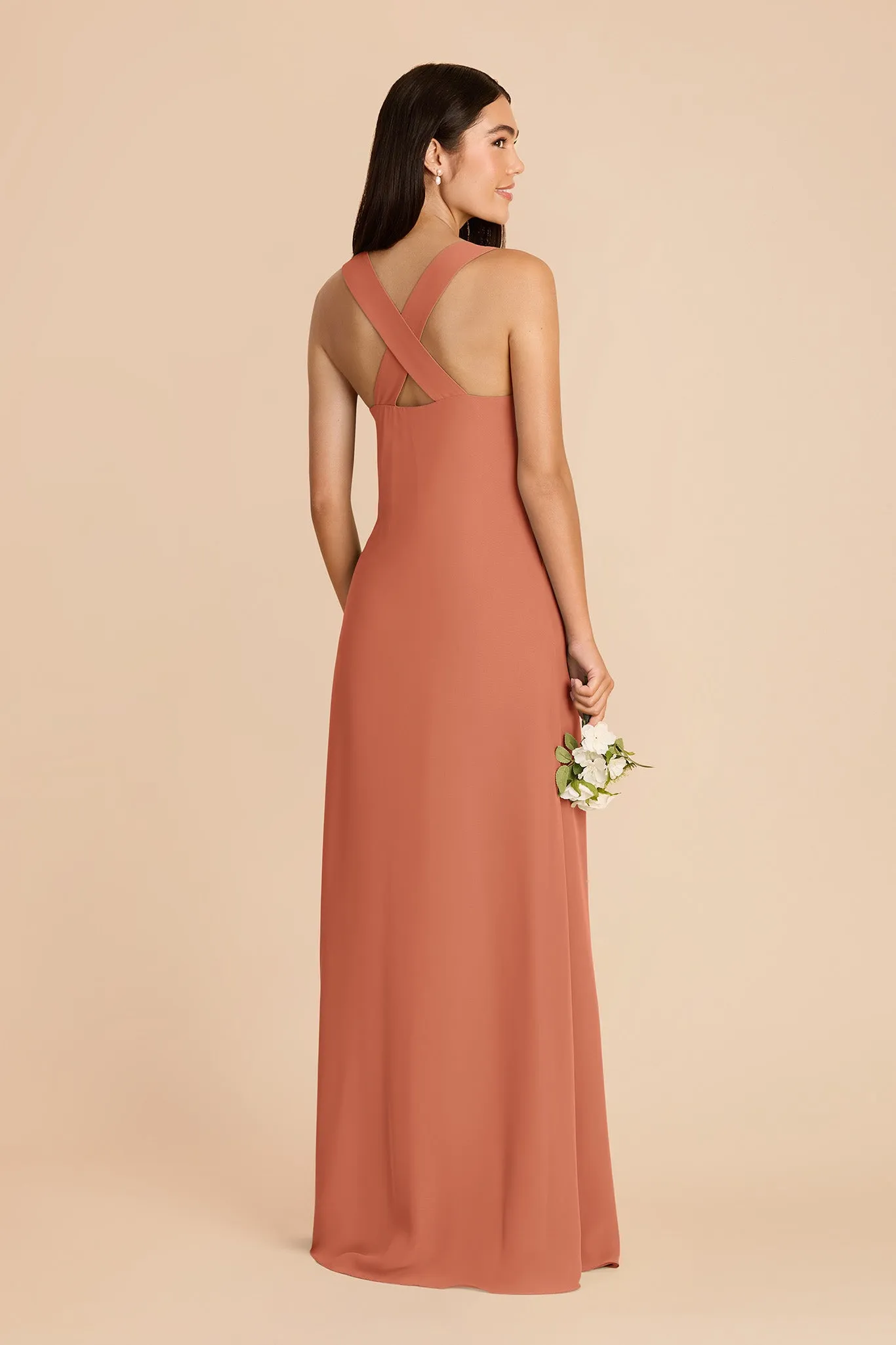 Veronica Chiffon Dress - Terracotta sold by Birdy Grey product image thumbnail 4