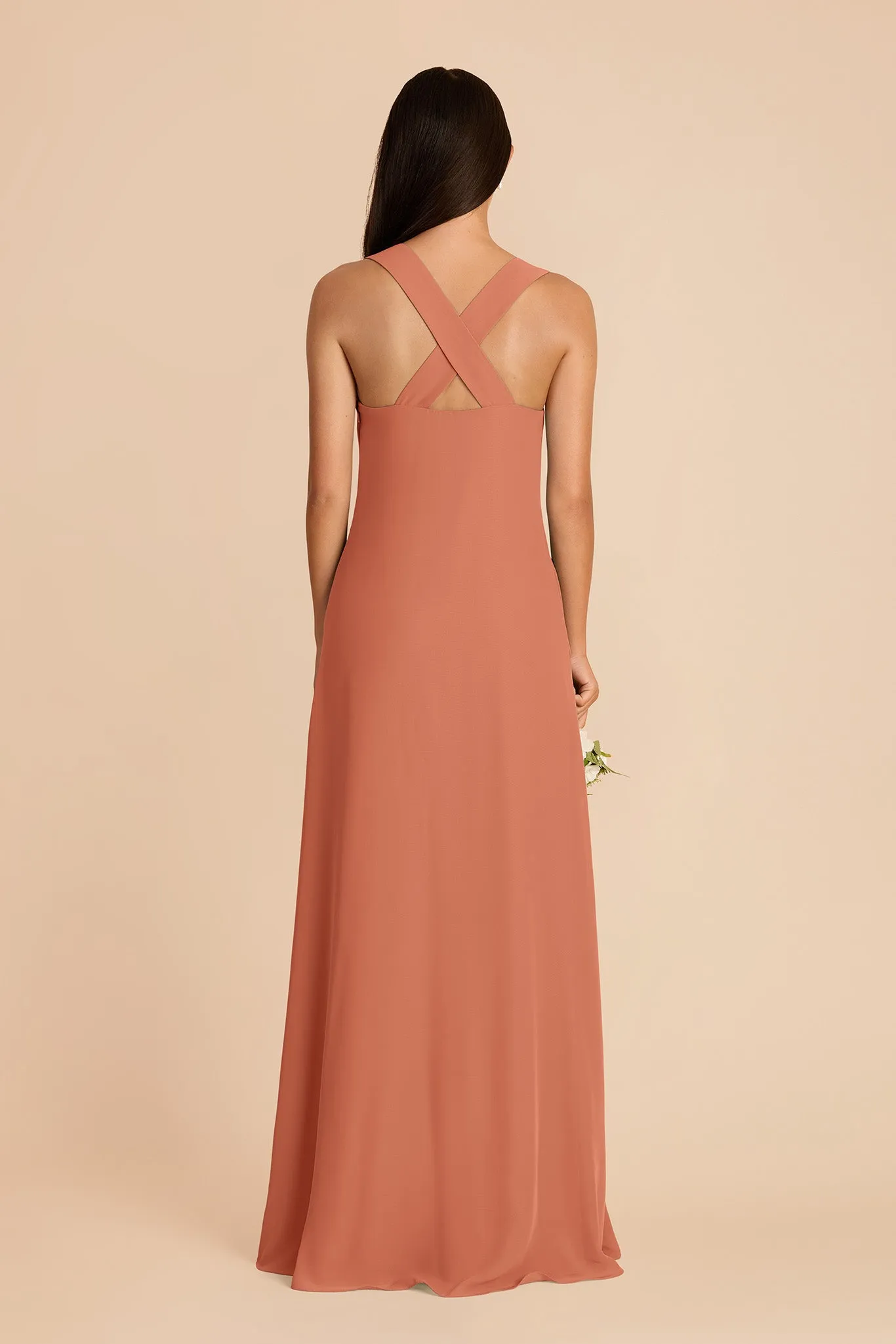 Veronica Chiffon Dress - Terracotta sold by Birdy Grey product image thumbnail 5