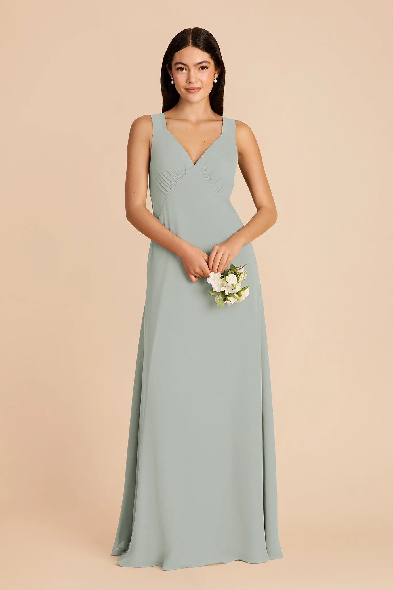 Veronica Chiffon Dress - Sage sold by Birdy Grey product image thumbnail 3