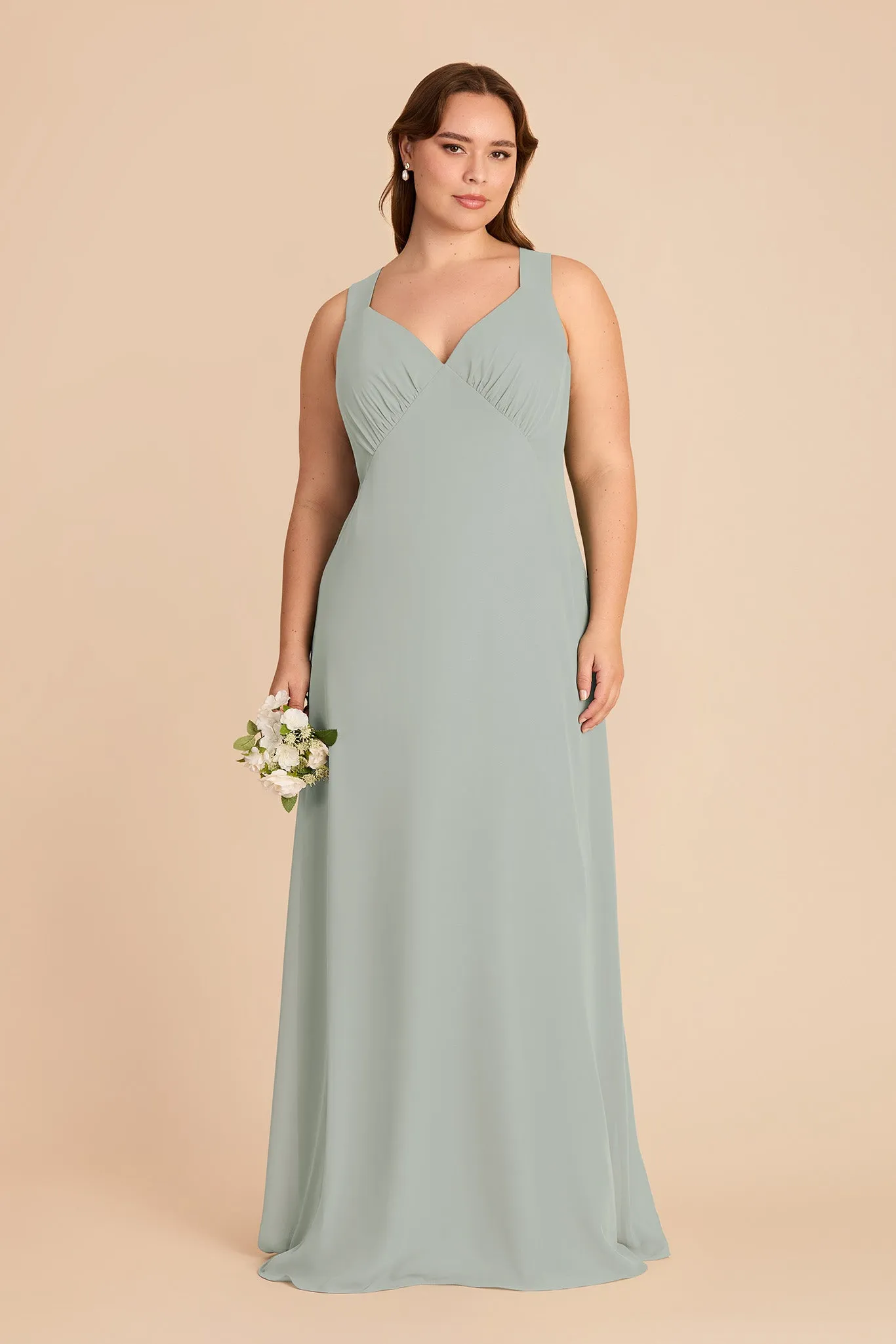 Veronica Chiffon Dress - Sage sold by Birdy Grey product image thumbnail 2