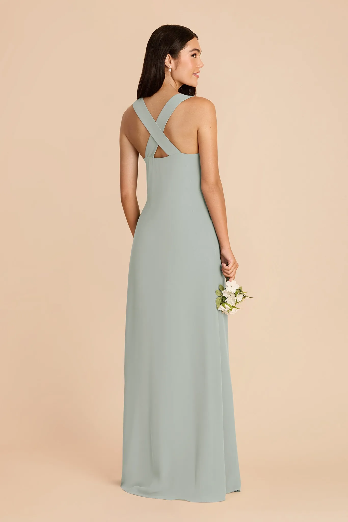 Veronica Chiffon Dress - Sage sold by Birdy Grey product image thumbnail 4