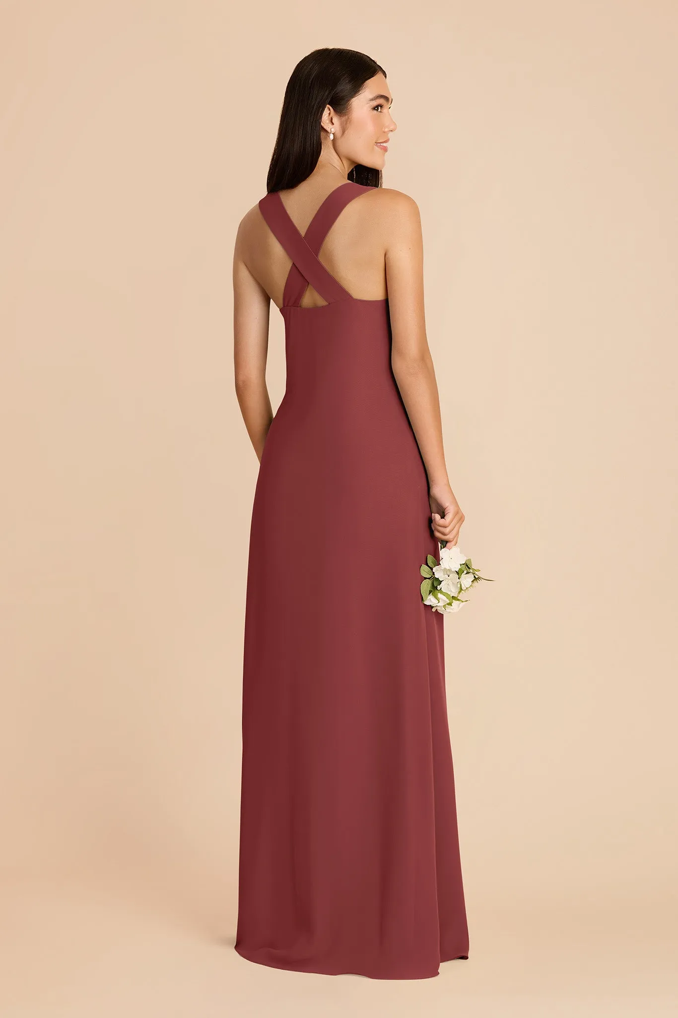 Veronica Chiffon Dress - Rosewood sold by Birdy Grey product image thumbnail 4