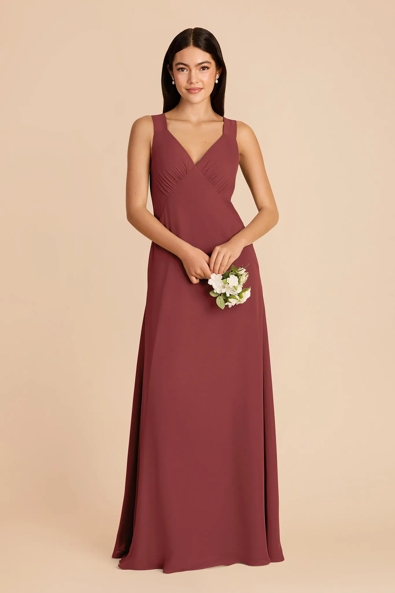 Veronica Chiffon Dress - Rosewood sold by Birdy Grey product image thumbnail 3