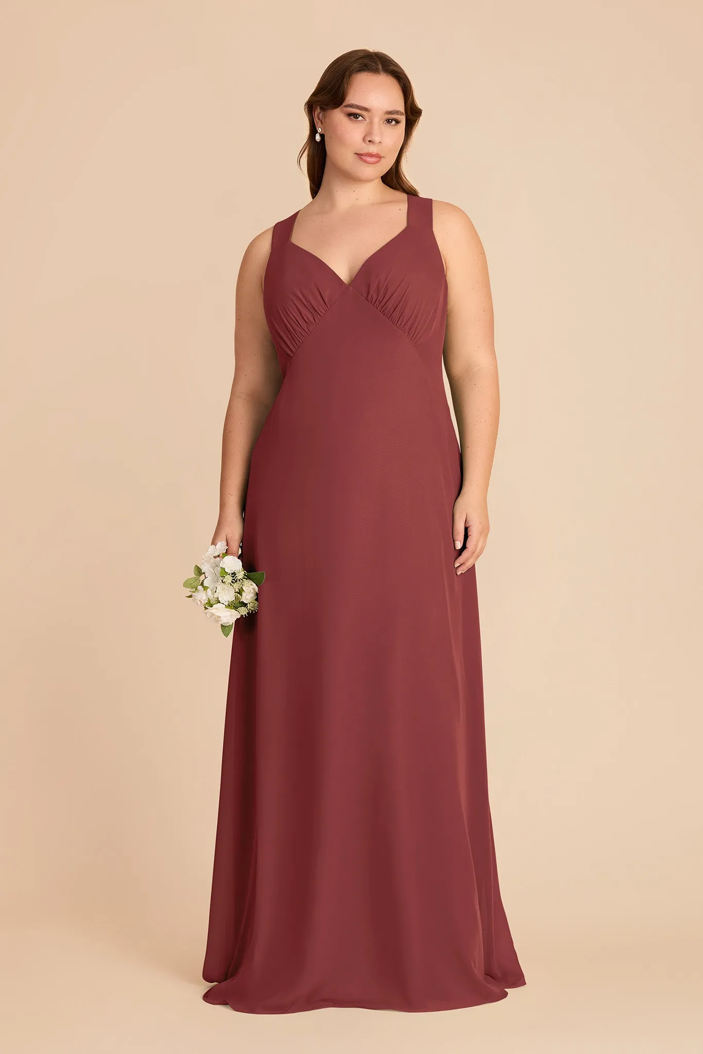 Veronica Chiffon Dress - Rosewood sold by Birdy Grey product image thumbnail 2