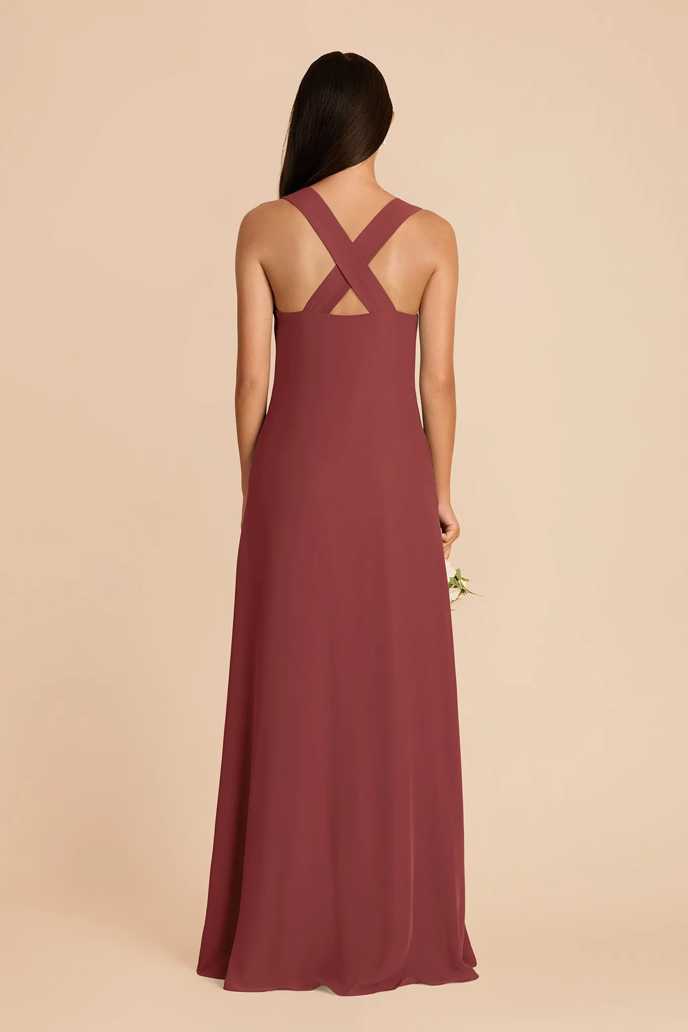 Veronica Chiffon Dress - Rosewood sold by Birdy Grey product image thumbnail 5