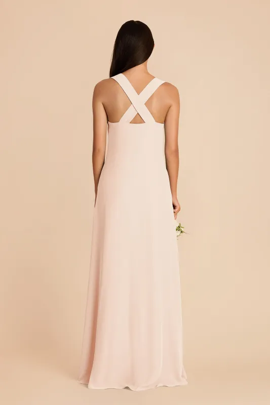 Veronica Chiffon Dress - Pale Blush made by Birdy Grey