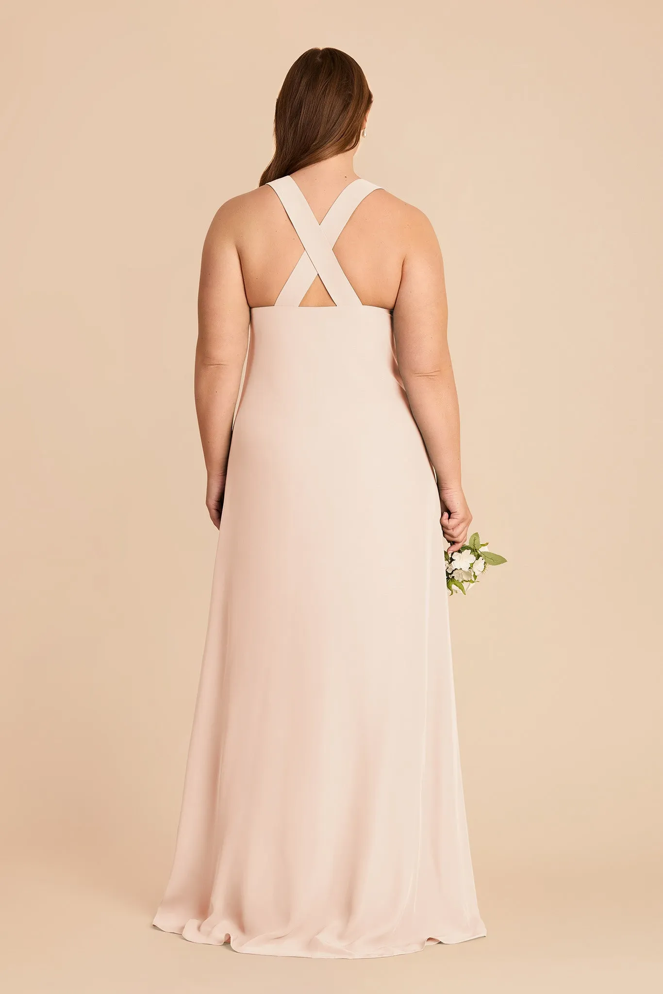 Veronica Chiffon Dress - Pale Blush sold by Birdy Grey product image thumbnail 3