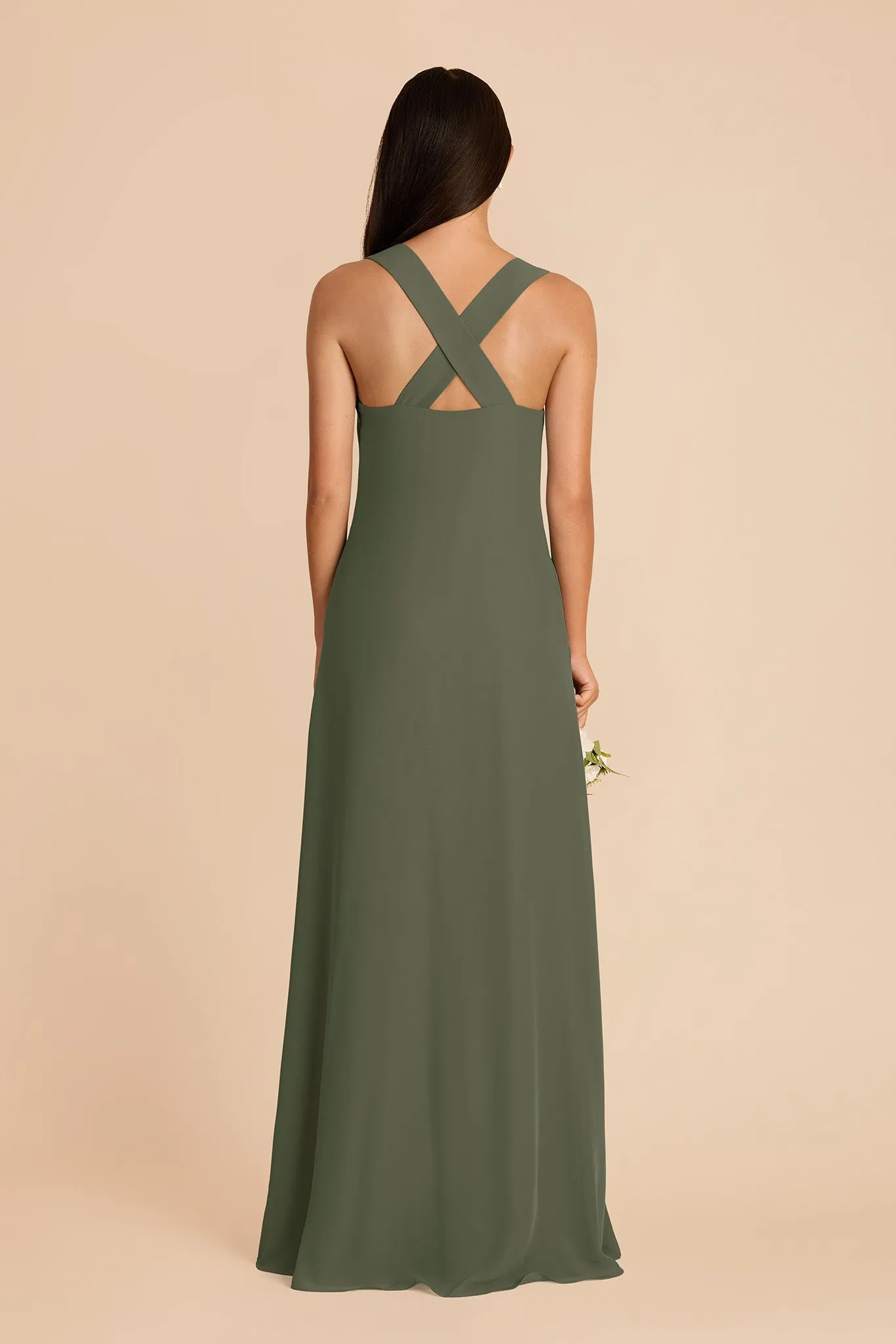 Veronica Chiffon Dress - Olive sold by Birdy Grey product image thumbnail 5