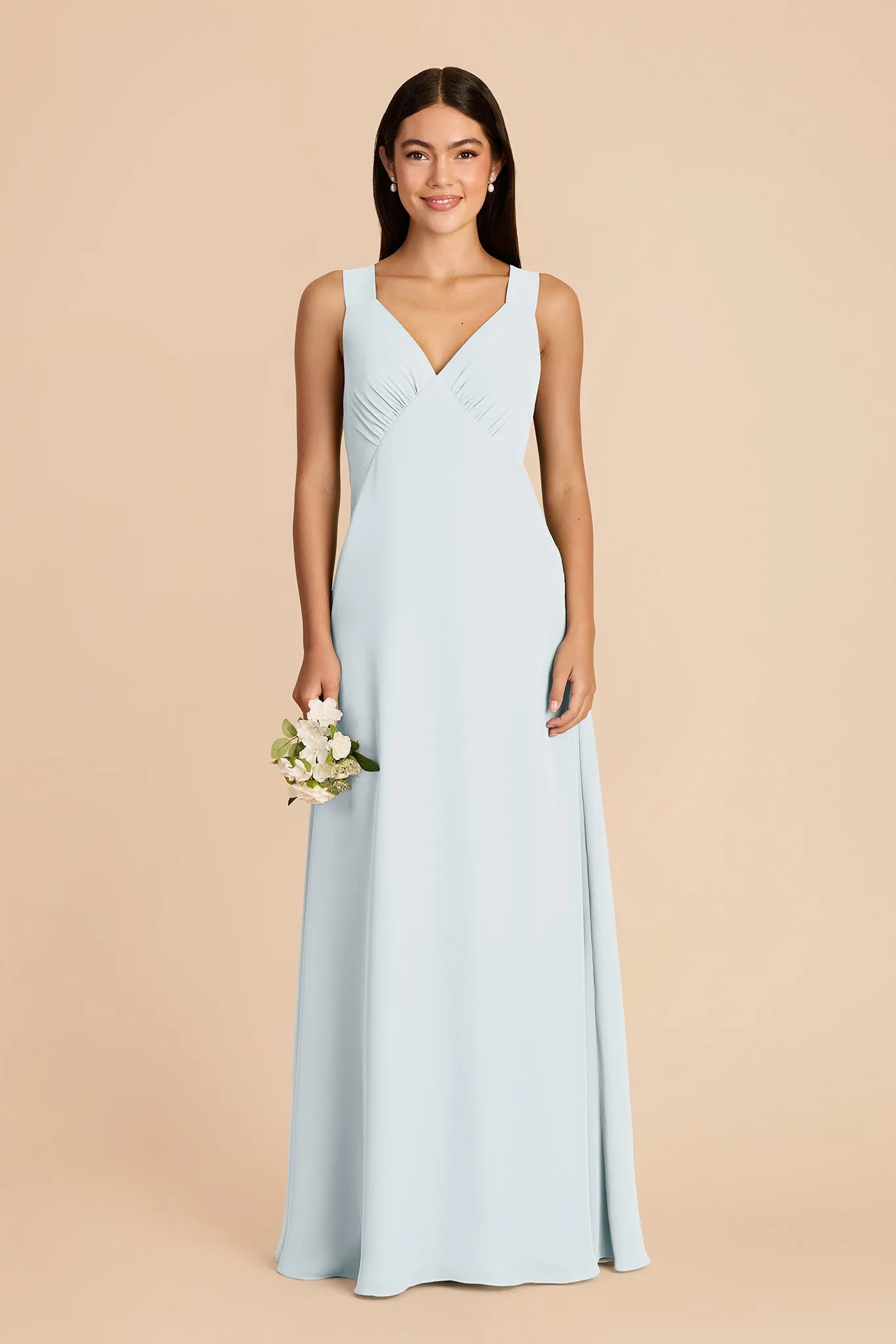 Veronica Chiffon Dress - Mist Blue sold by Birdy Grey