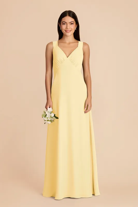 Veronica Chiffon Dress - Lemon Sorbet made by Birdy Grey