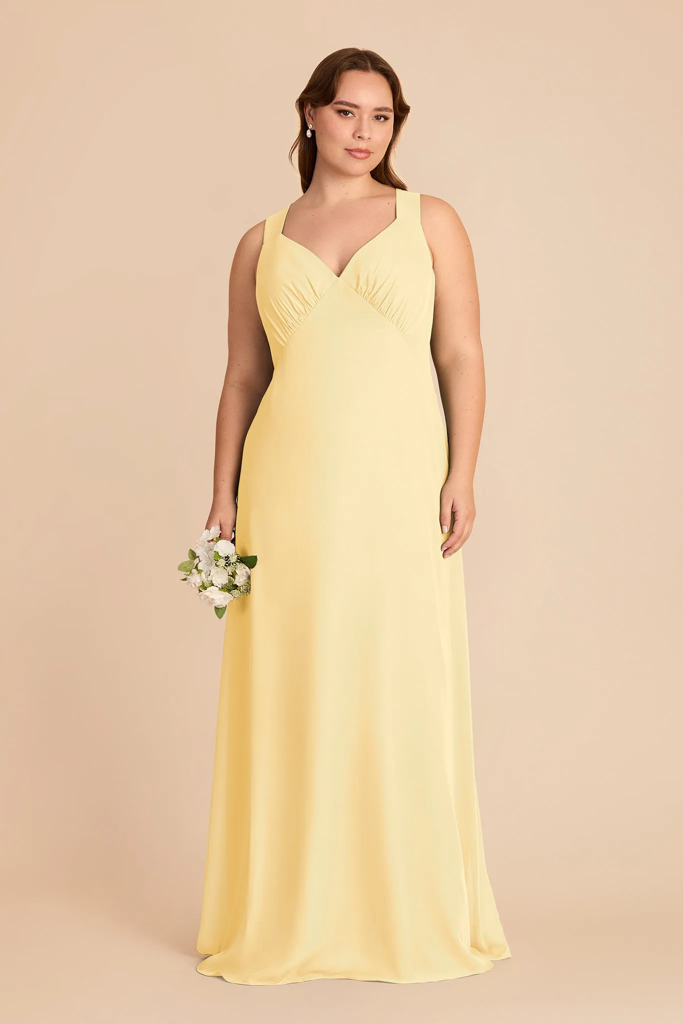 Veronica Chiffon Dress - Lemon Sorbet sold by Birdy Grey product image thumbnail 2