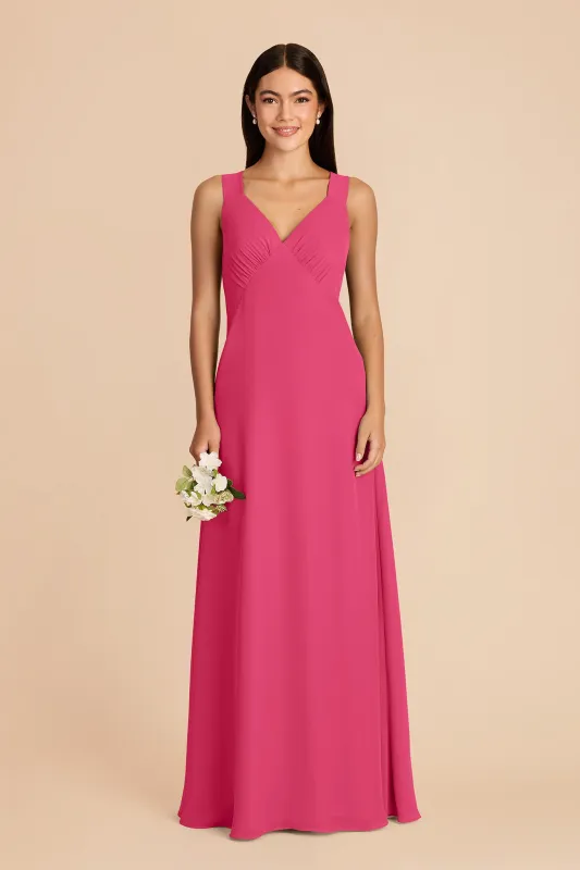 Veronica Chiffon Dress - Fuchsia made by Birdy Grey