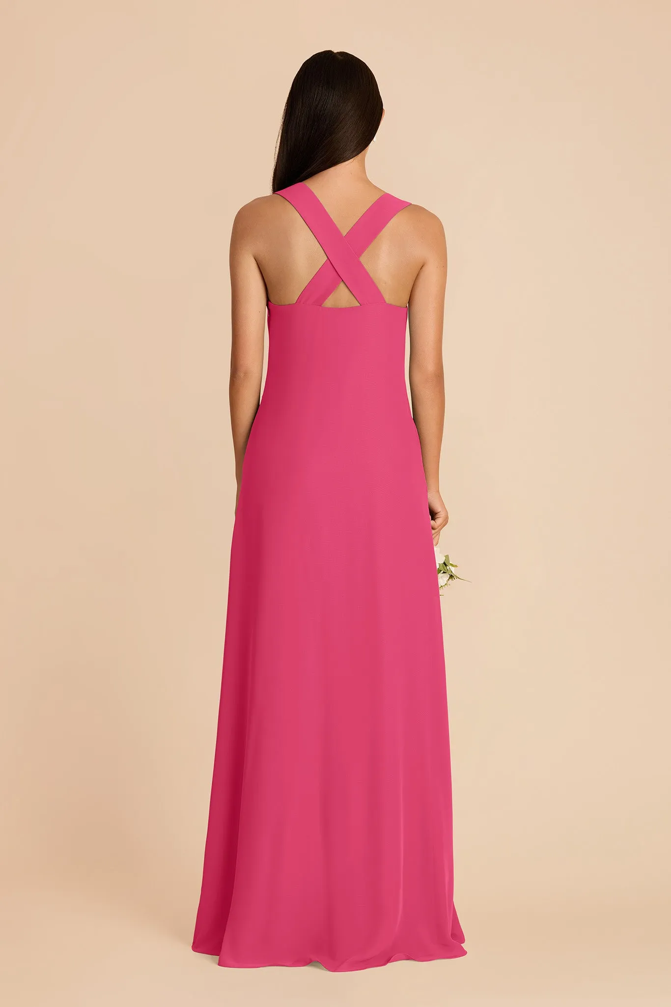 Veronica Chiffon Dress - Fuchsia sold by Birdy Grey product image thumbnail 5
