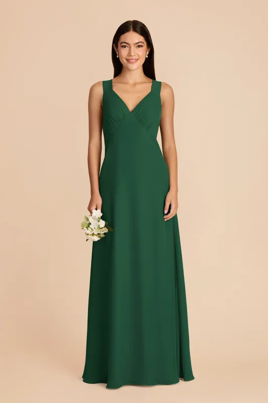 Veronica Chiffon Dress - Forest Green made by Birdy Grey