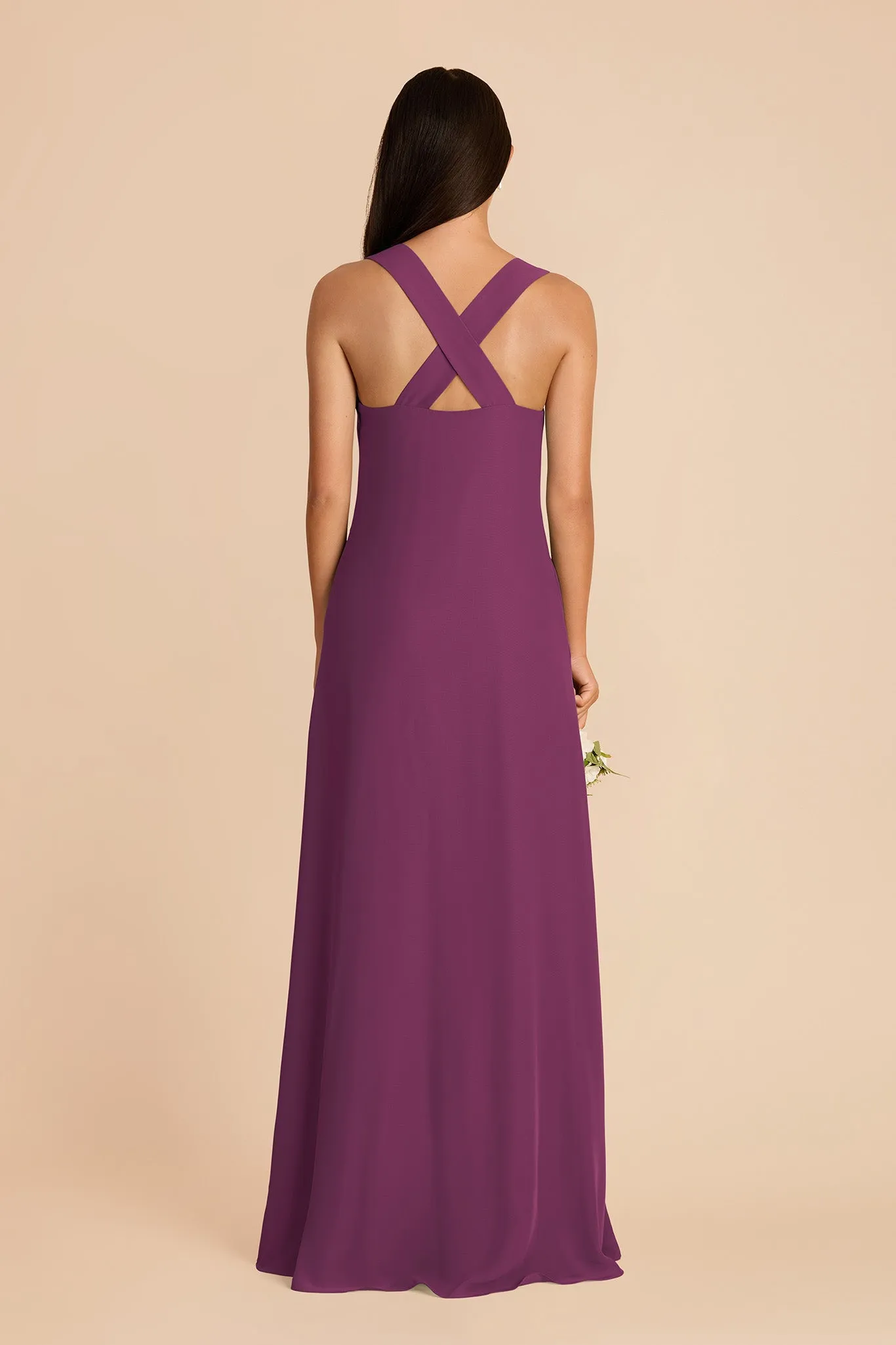 Veronica Chiffon Dress - Fig sold by Birdy Grey product image thumbnail 5