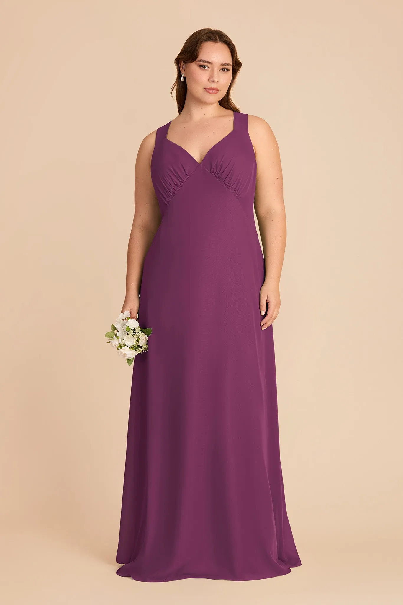 Veronica Chiffon Dress - Fig sold by Birdy Grey product image thumbnail 2