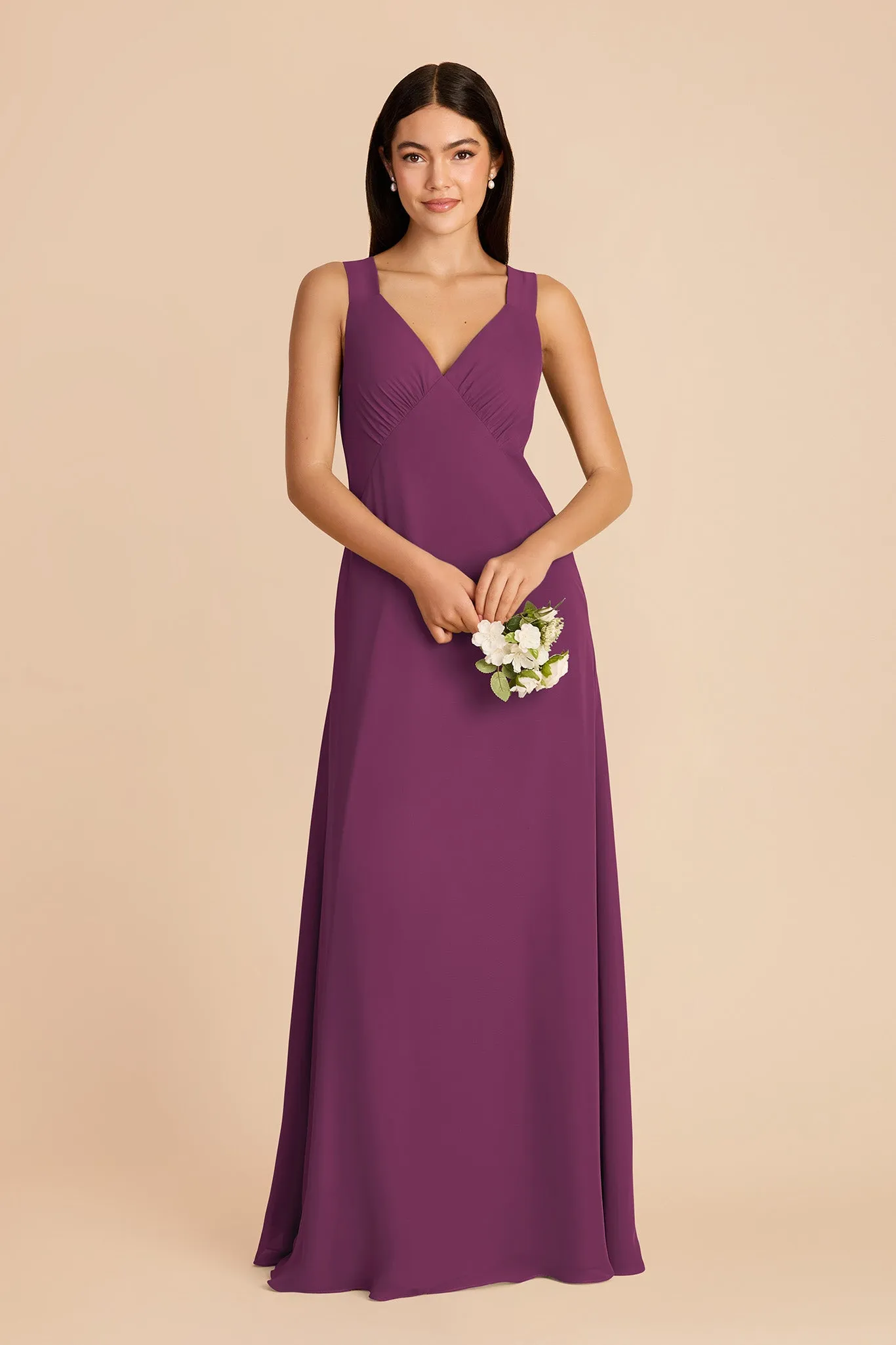 Veronica Chiffon Dress - Fig sold by Birdy Grey product image thumbnail 3