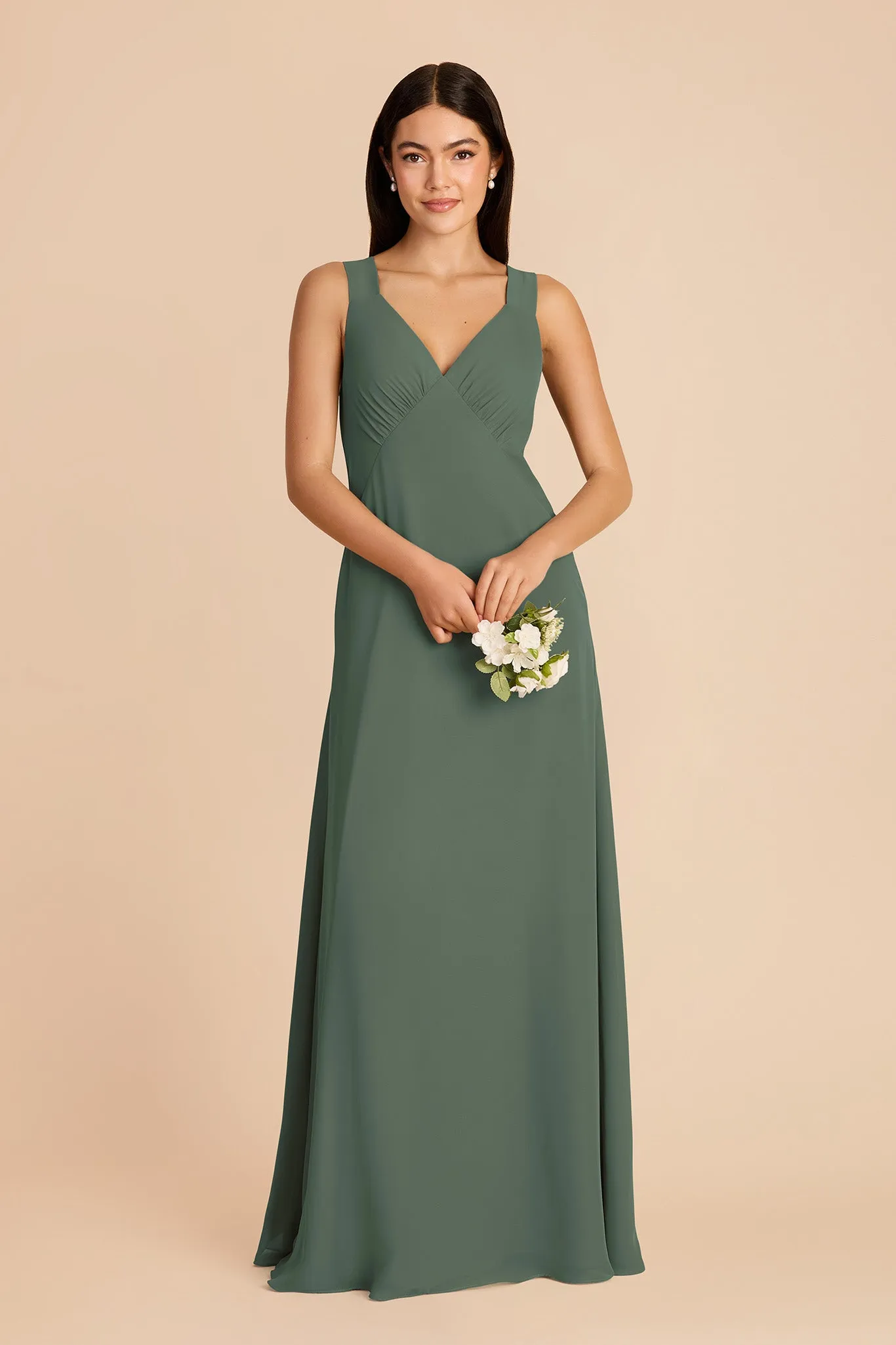 Veronica Chiffon Dress - Eucalyptus sold by Birdy Grey product image thumbnail 3