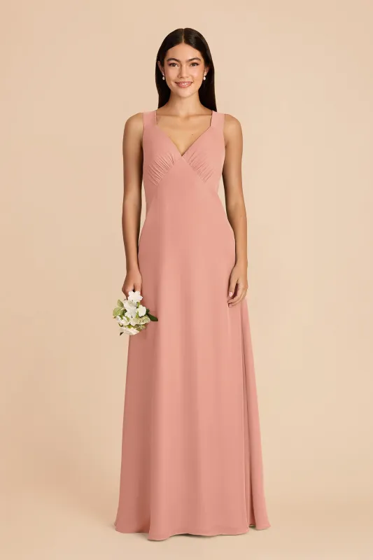 Veronica Chiffon Dress - Dusty Rose made by Birdy Grey