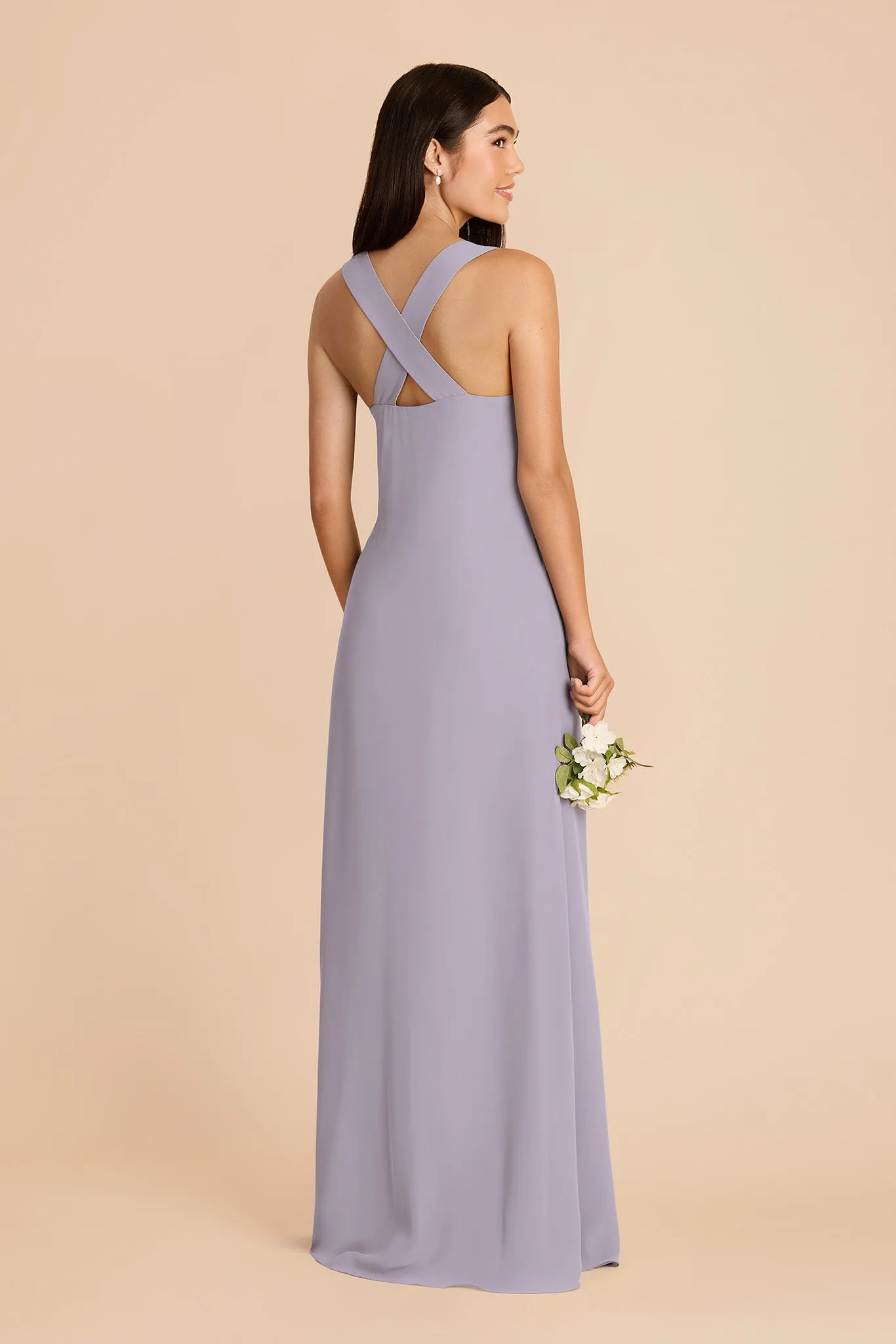 Veronica Chiffon Dress - Dusty Lilac sold by Birdy Grey product image thumbnail 4