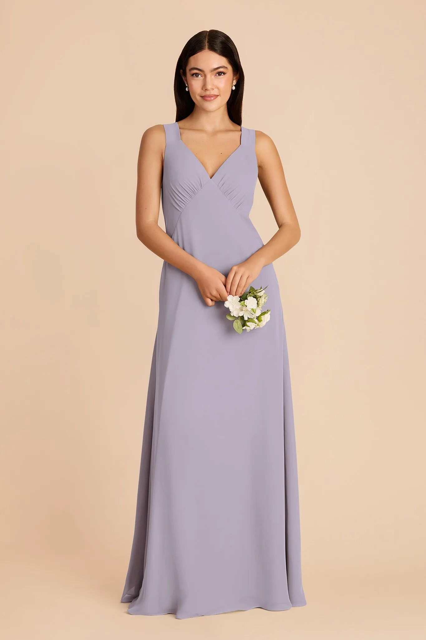 Veronica Chiffon Dress - Dusty Lilac sold by Birdy Grey product image thumbnail 3