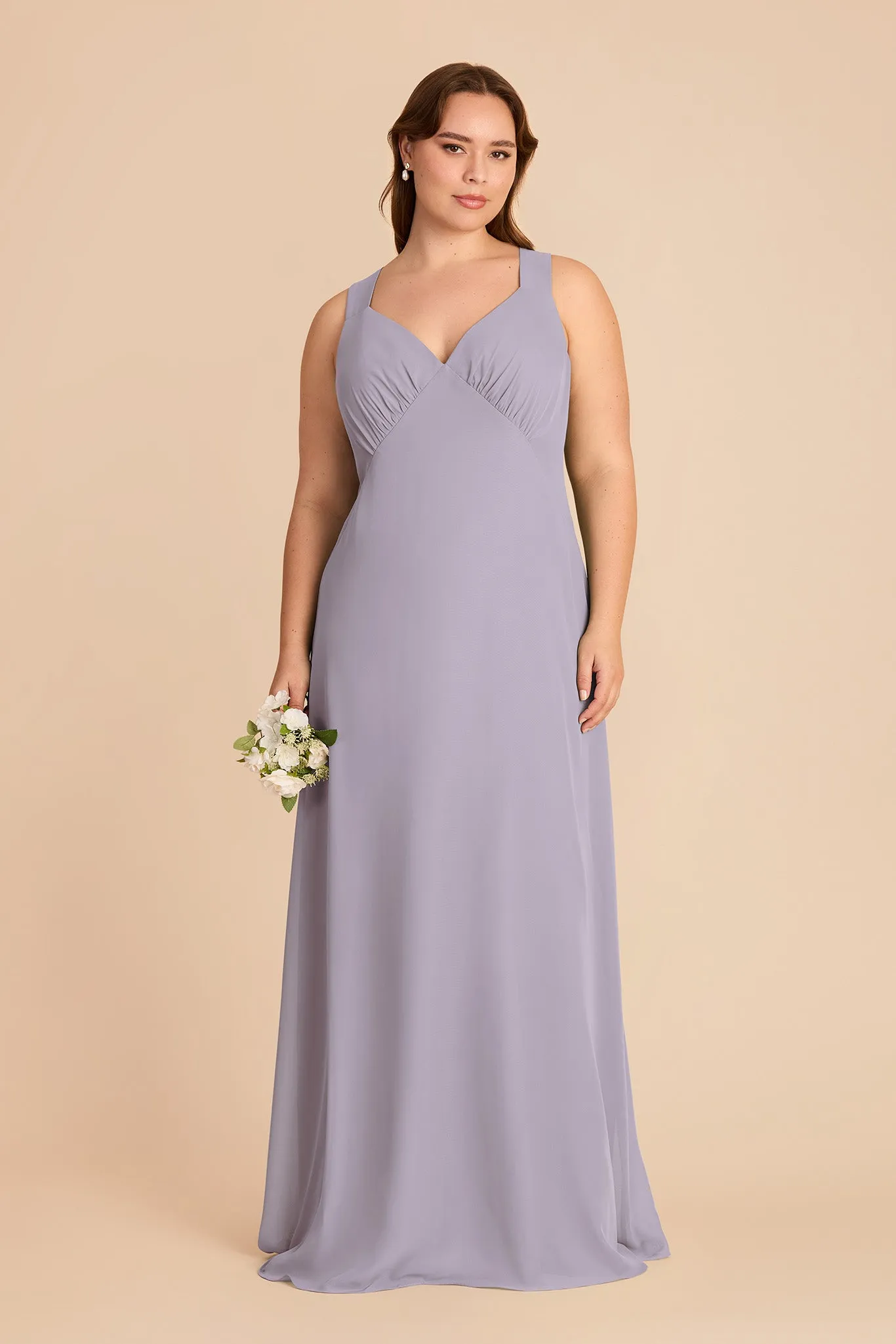 Veronica Chiffon Dress - Dusty Lilac sold by Birdy Grey product image thumbnail 2