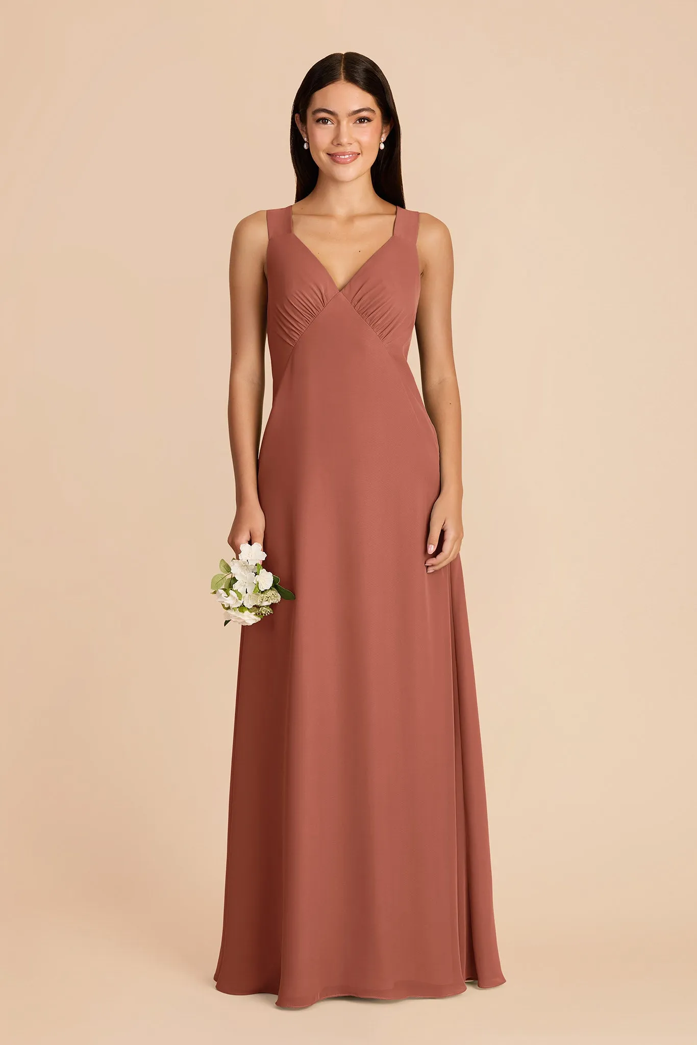 Veronica Chiffon Dress - Desert Rose sold by Birdy Grey