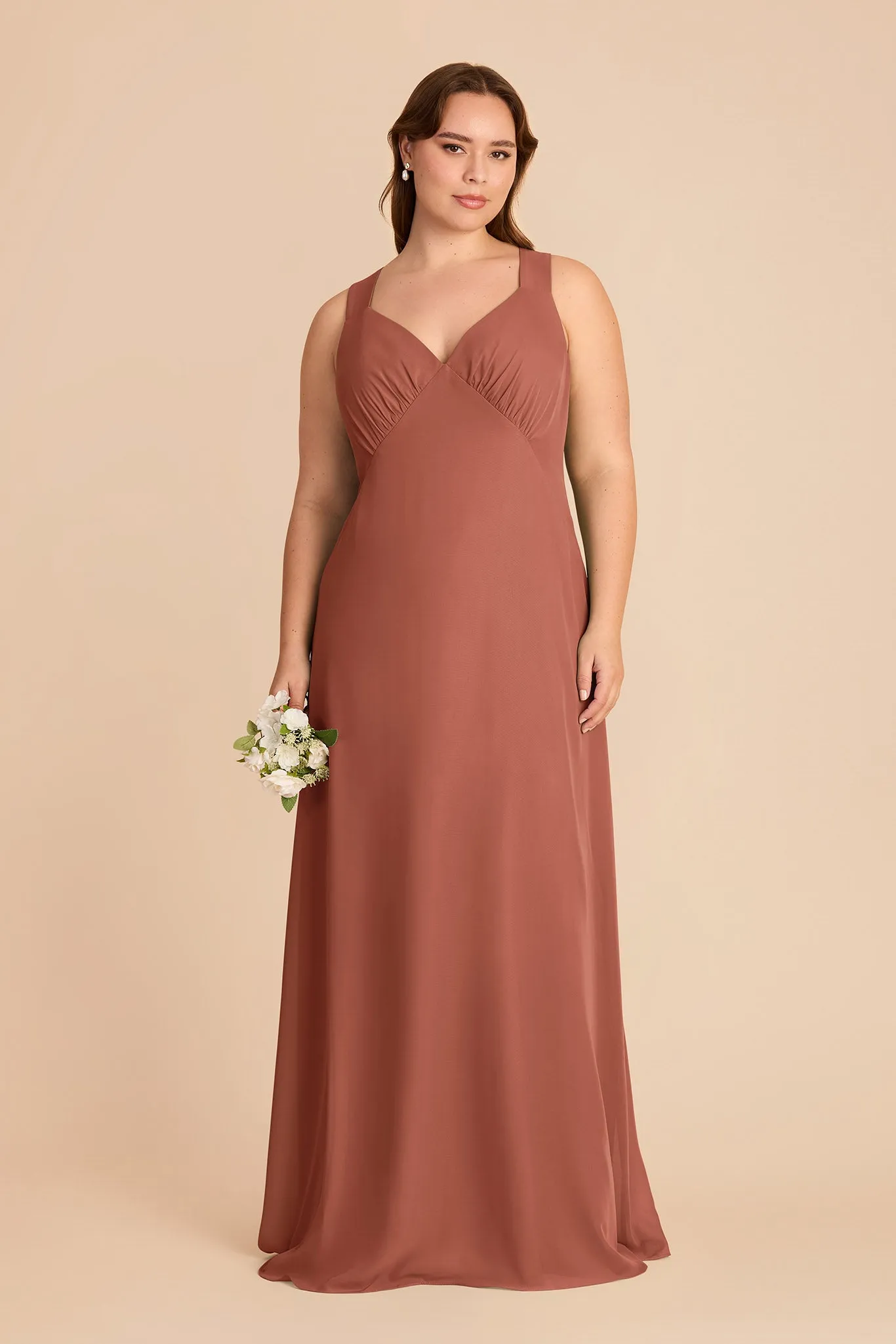 Veronica Chiffon Dress - Desert Rose sold by Birdy Grey product image thumbnail 2